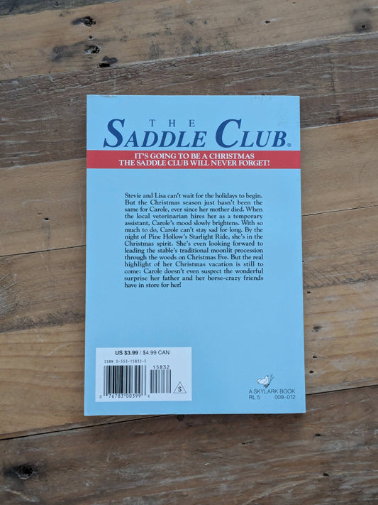 Starlight Christmas (Saddle Club #13) by Bonnie Bryant - Vintage Paperback