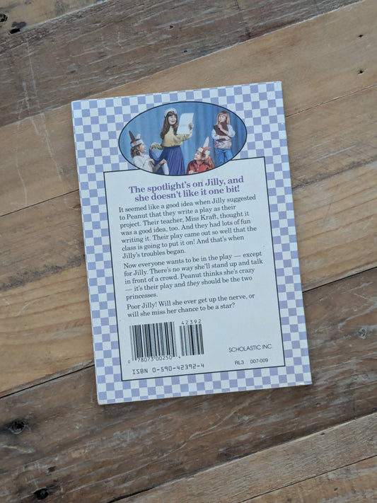 Not Starring Jilly (Peanut Butter & Jelly #5) by Dorothy Haas - Vintage Paperback