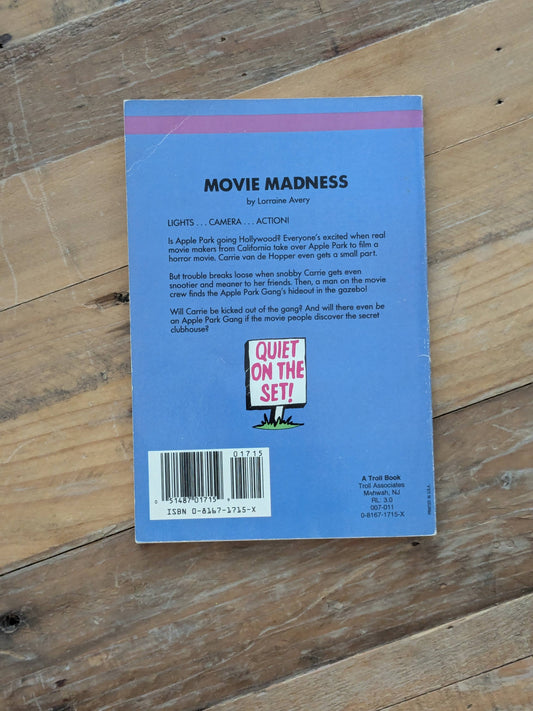 Movie Madness (Apple Park Kids) by Lorraine Avery - Rare Vintage Paperback