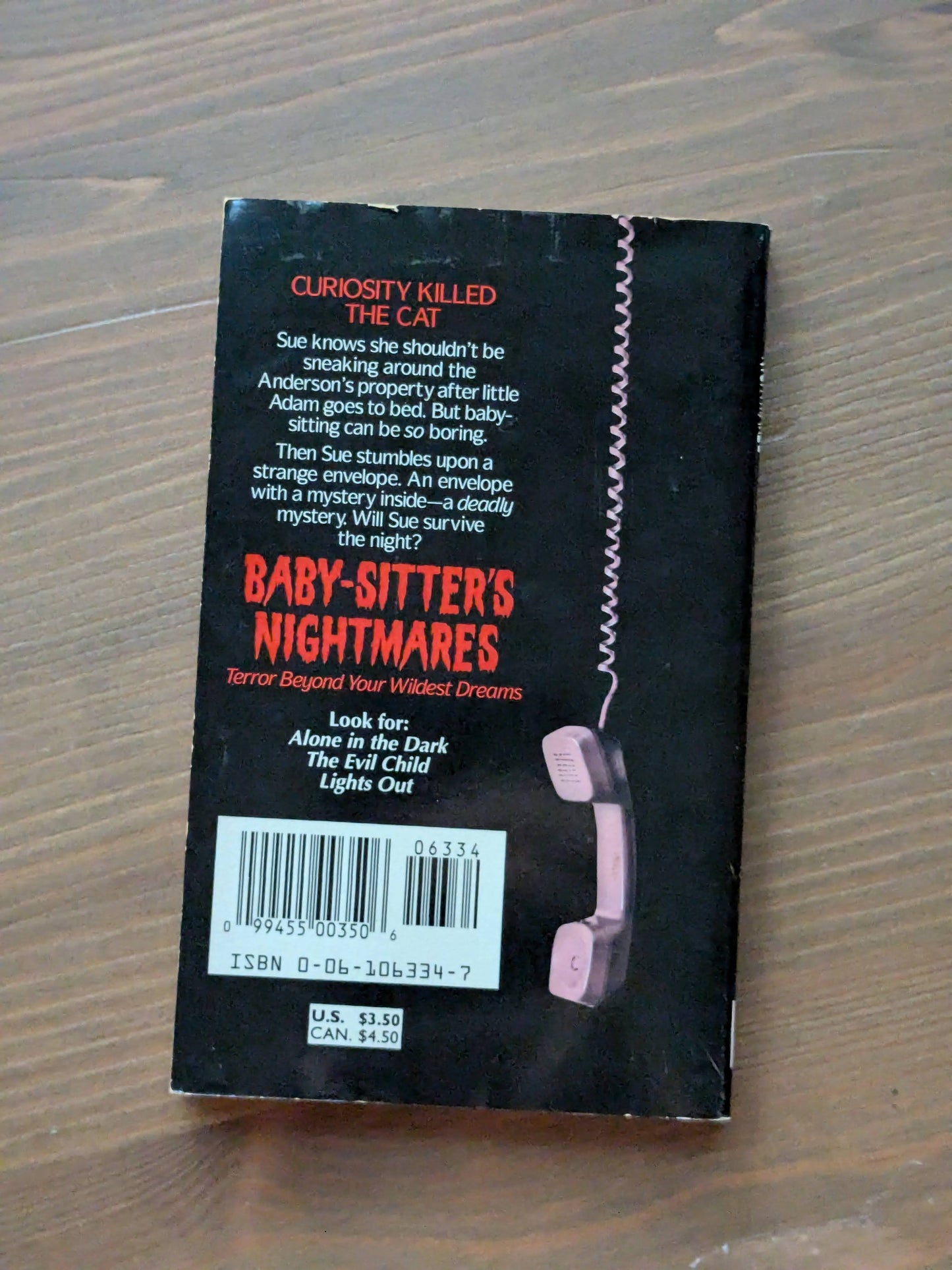 Killer in the House, A (Babysitter's Nightmares) by J.H. Carroll - Vintage Paperback