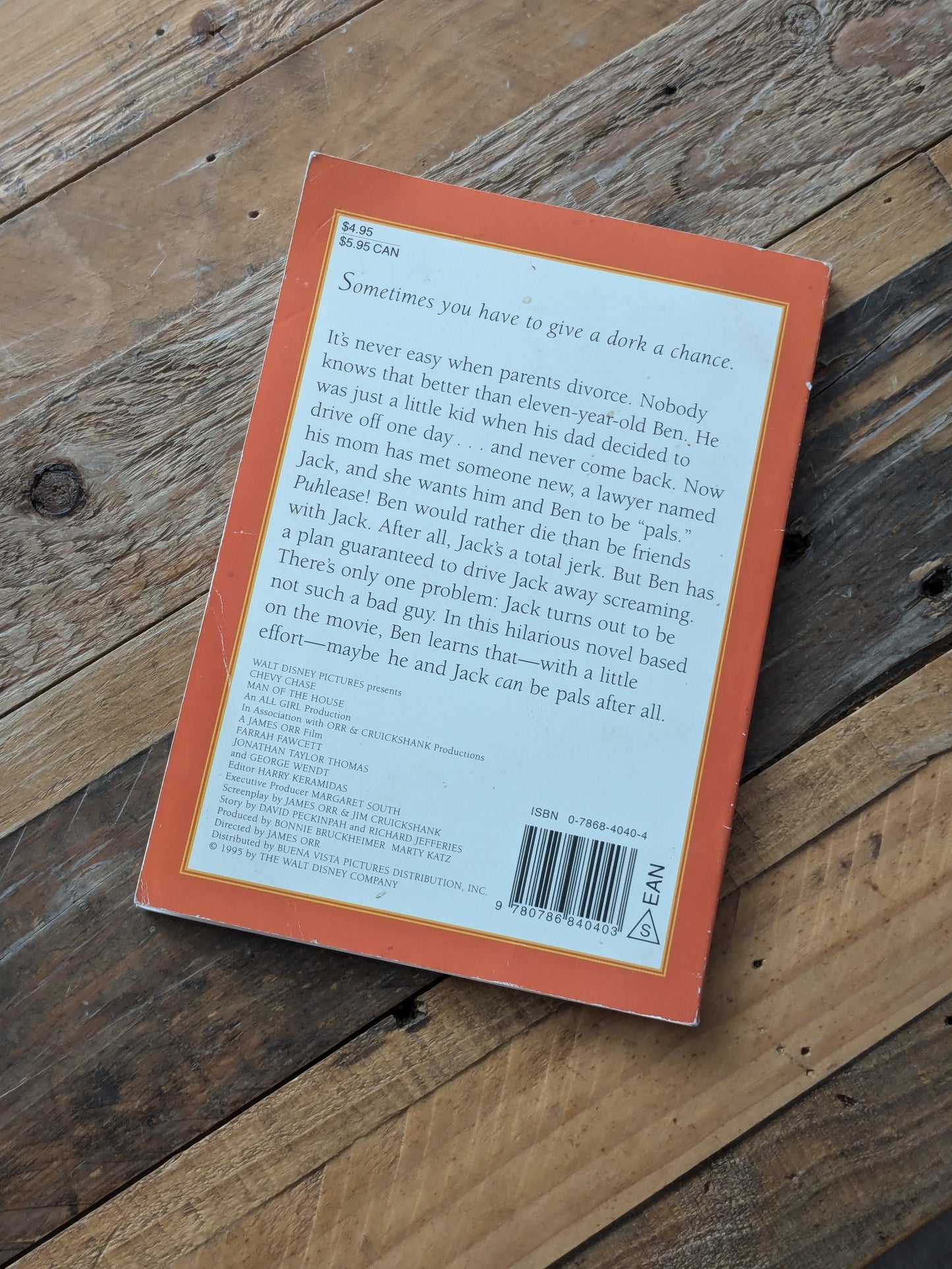 Man of the House (Disney Movie Tie-In) by Todd Strasser - Vintage Paperback