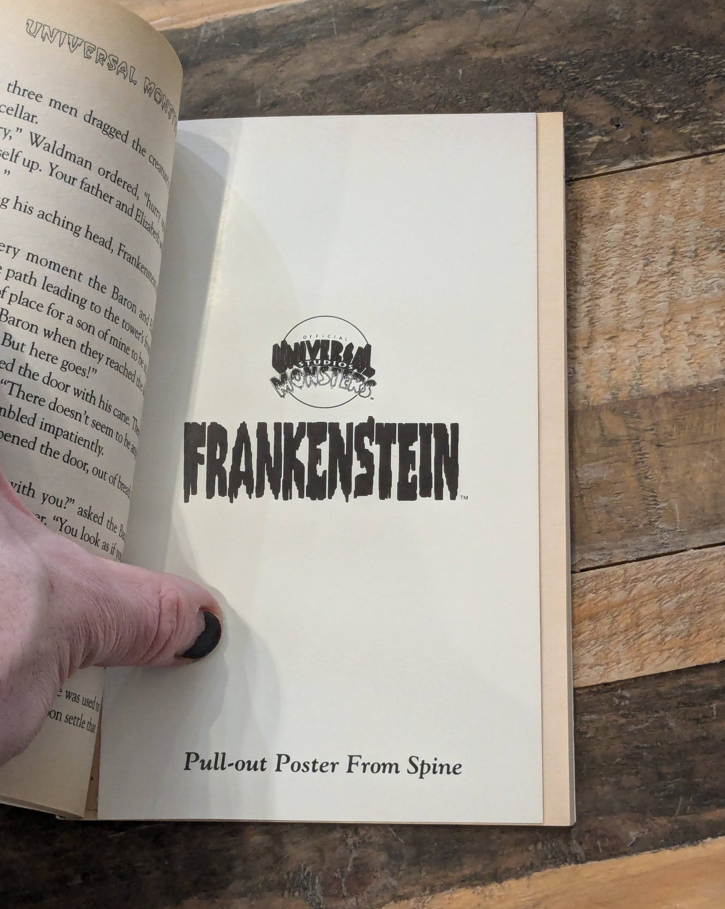 Frankenstein (Universal Studios Monsters Presents) by Michael Teitelbaum - Vintage Paperback