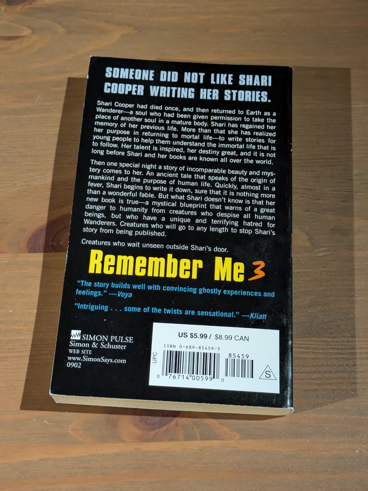 Remember Me 3: The Last Story (Vintage Paperback) by Christopher Pike