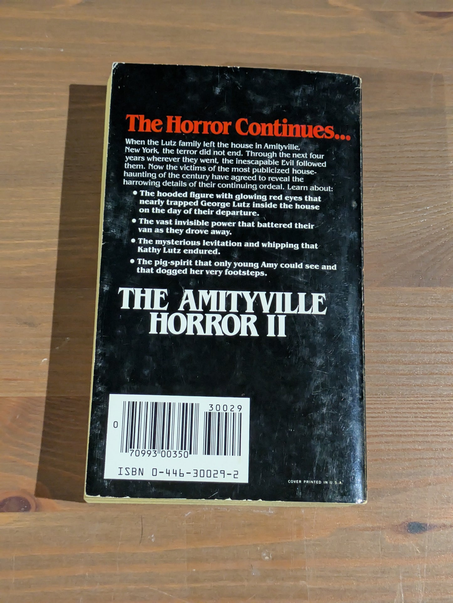 Amityville Horror II, The (Vintage Paperback) by John G. Jones