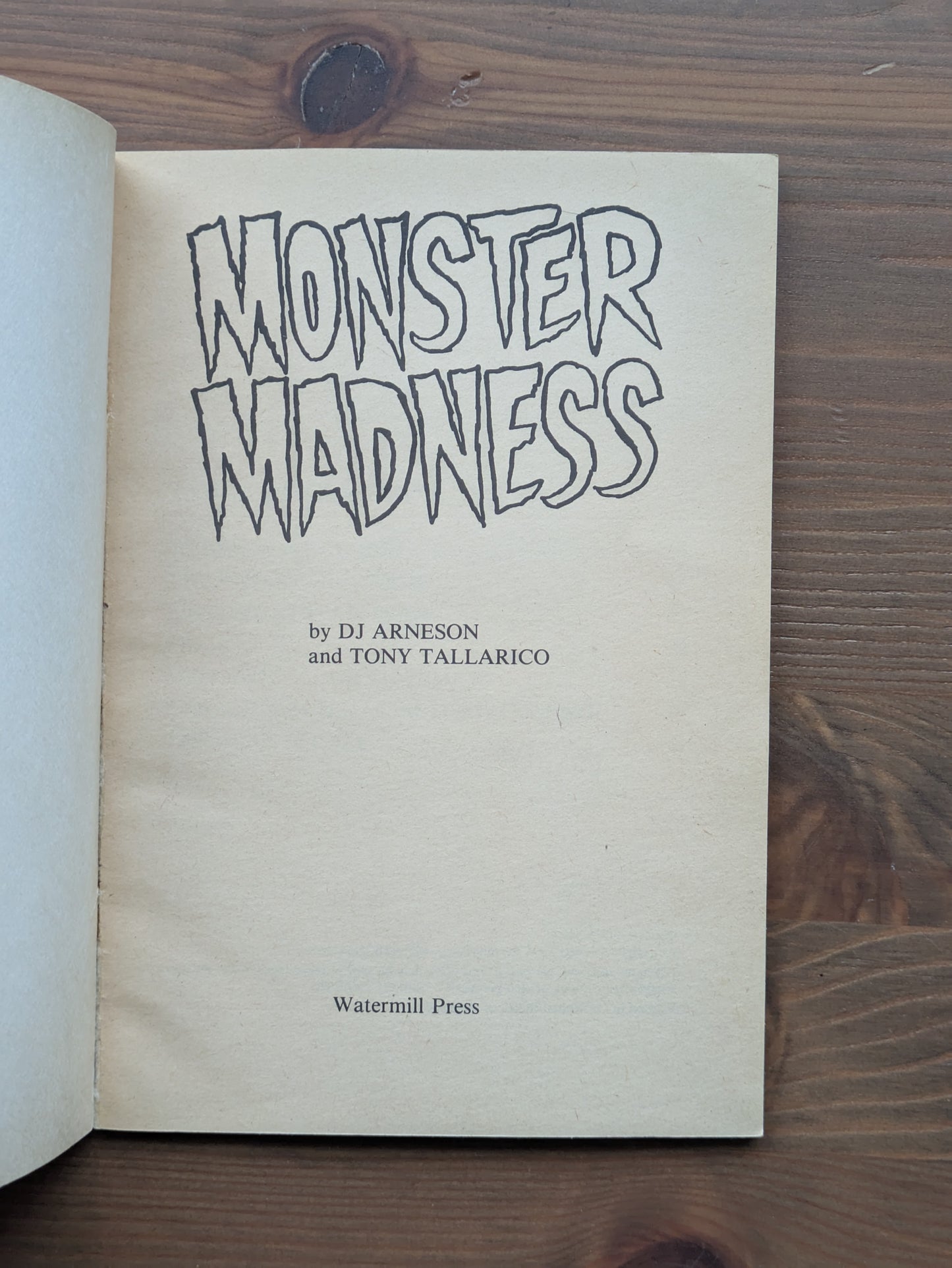 Monster Madness: Myths of the Mighty Monsters (Rare Vintage Paperback)