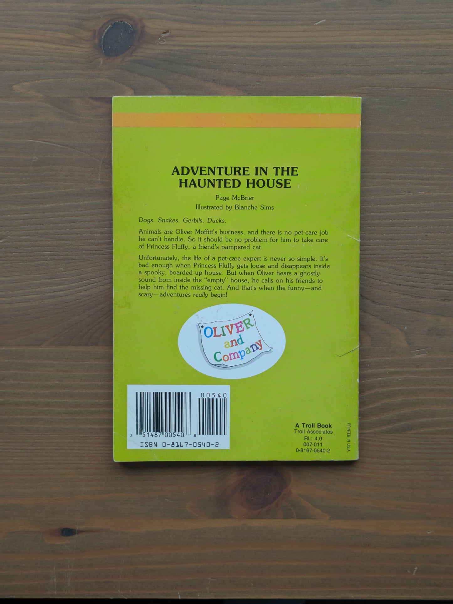 Adventure in the Haunted House (Vintage Paperback) by Page McBrier