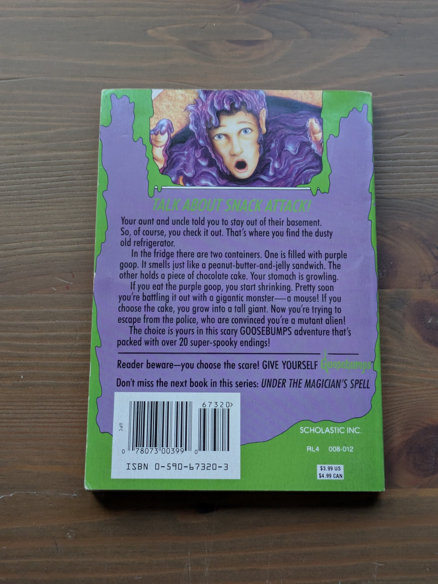 Beware of the Purple Peanut Butter (Give Yourself Goosebumps #6) by R.L. Stine - Vintage Paperback