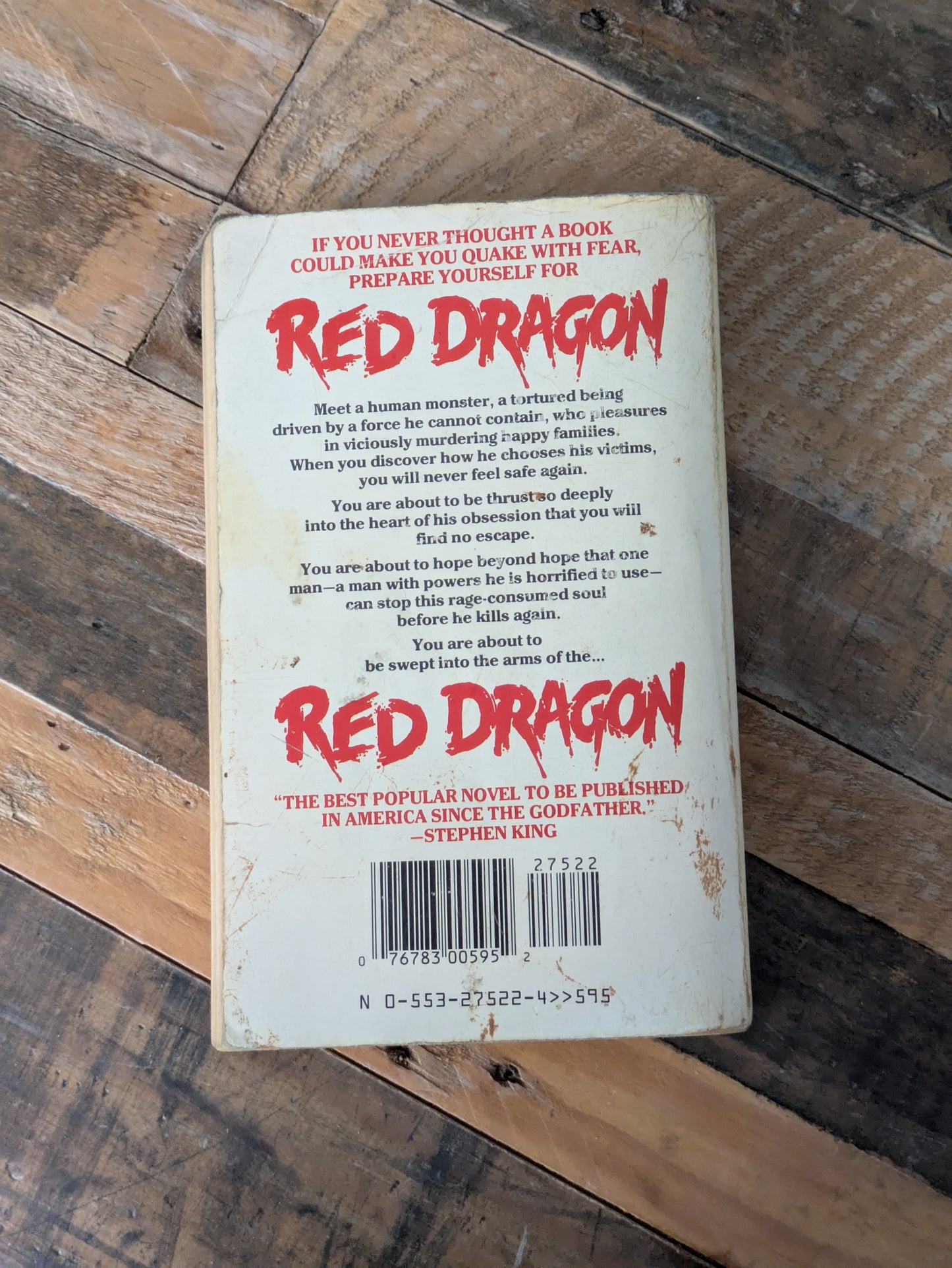 Red Dragon (Hannibal #1) by Thomas Harris - Vintage Paperback