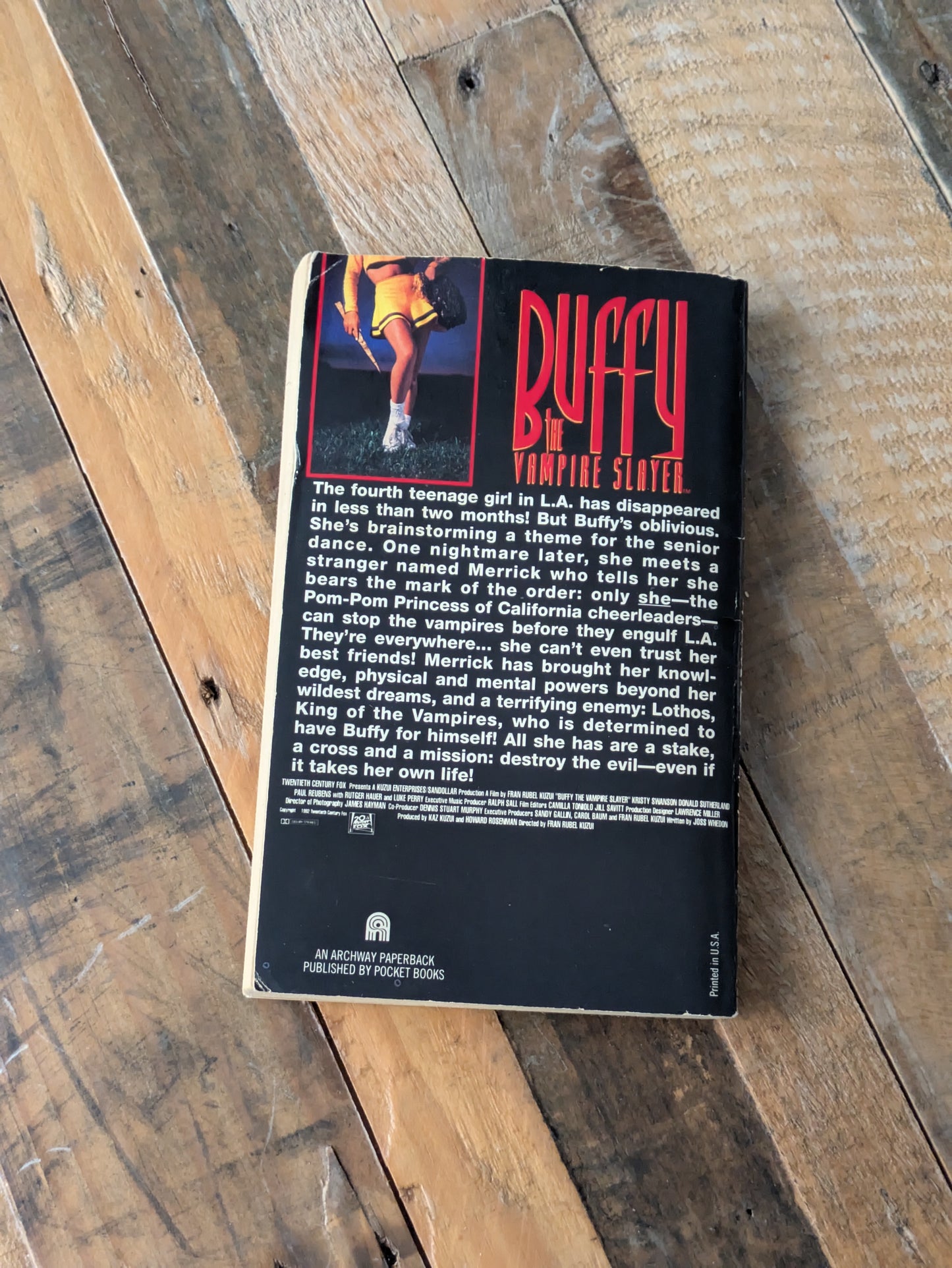 Buffy the Vampire Slayer (Vintage Film Tie In Paperback) by Richie Tankersley Cusick