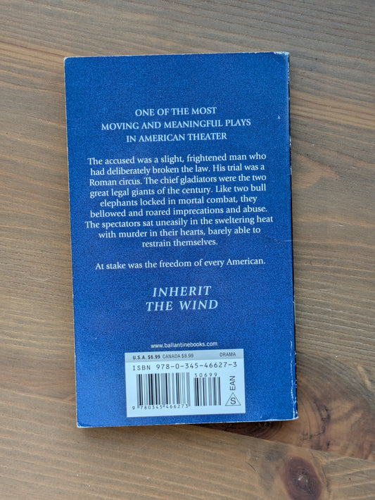 Inherit the Wind (Paperback) by Jerome Lawrence, Robert E. Lee