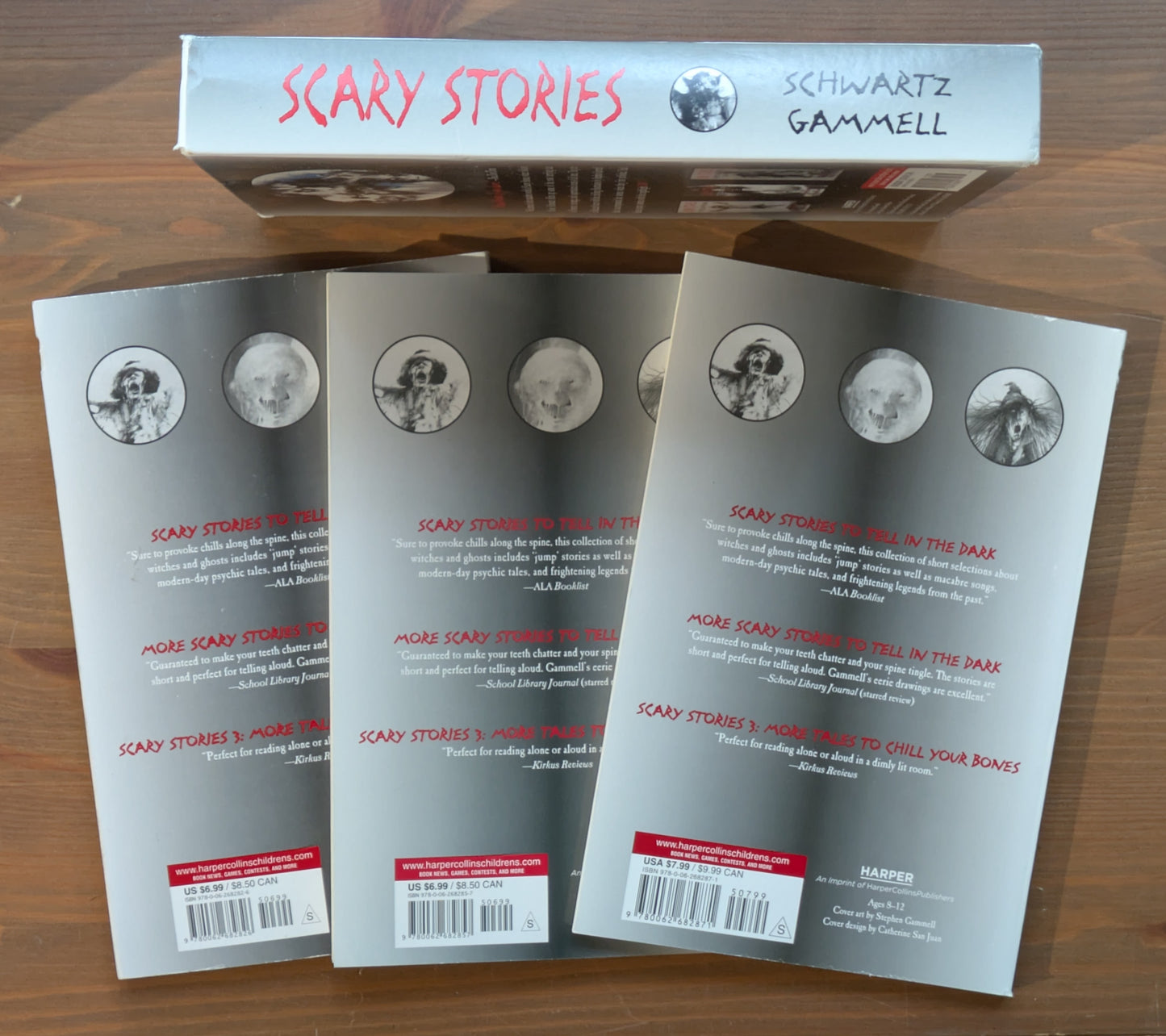 Scary Stories to Tell in the Dark (#1-3 Box Set) by Alvin Schwartz - Paperback