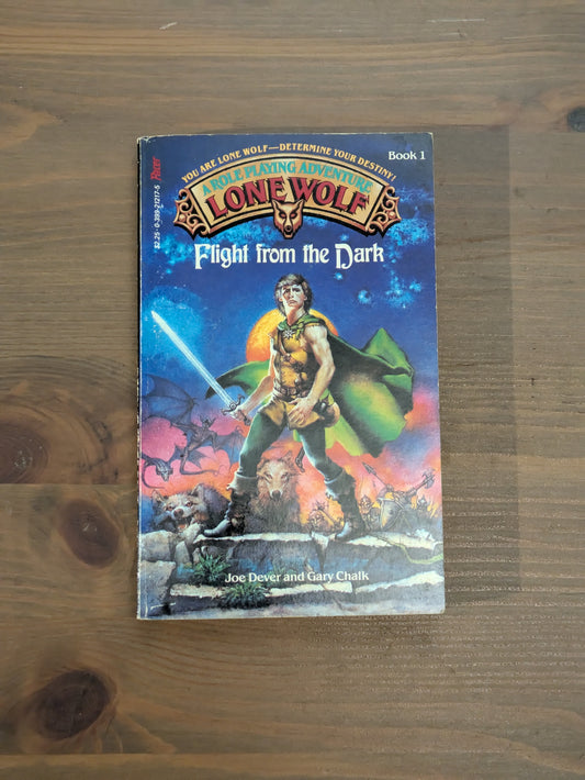 Flight from the Dark (Lone Wolf #1) by Joe Dever - Vintage Paperback