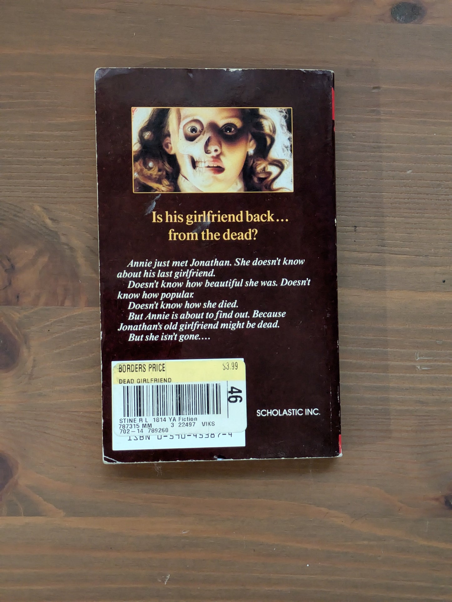 Dead Girlfriend, The (Point Horror) by R.L. Stine - Vintage Paperback