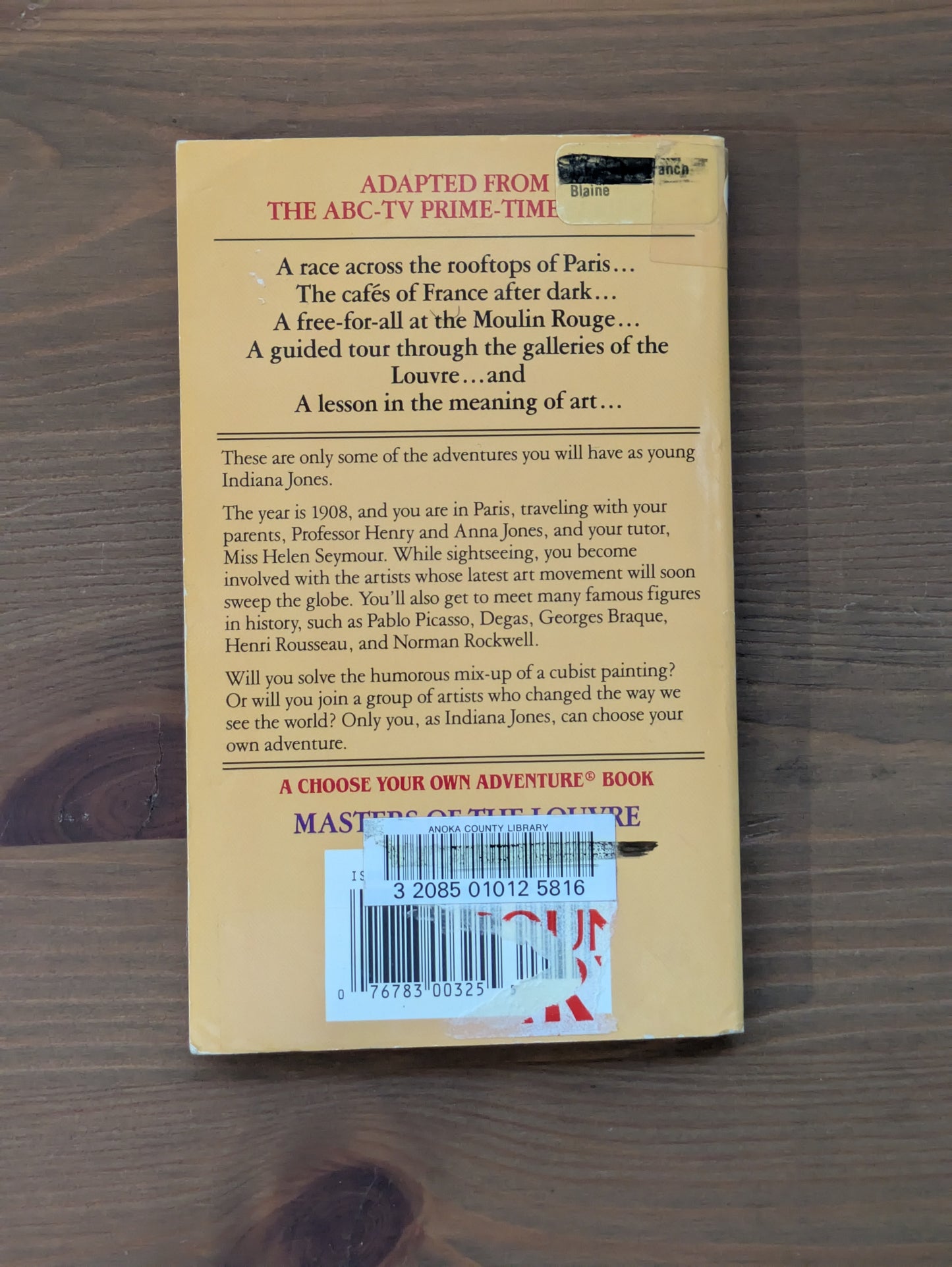 Masters of the Louvre (Choose Your Own Adventure: Young Indiana Jones #4) by Richard Brightfield