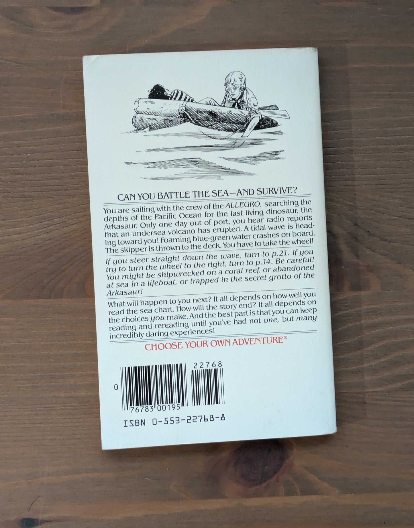 Survival at Sea (Choose Your Own Adventure #16) by Edward Packard - Vintage Paperback