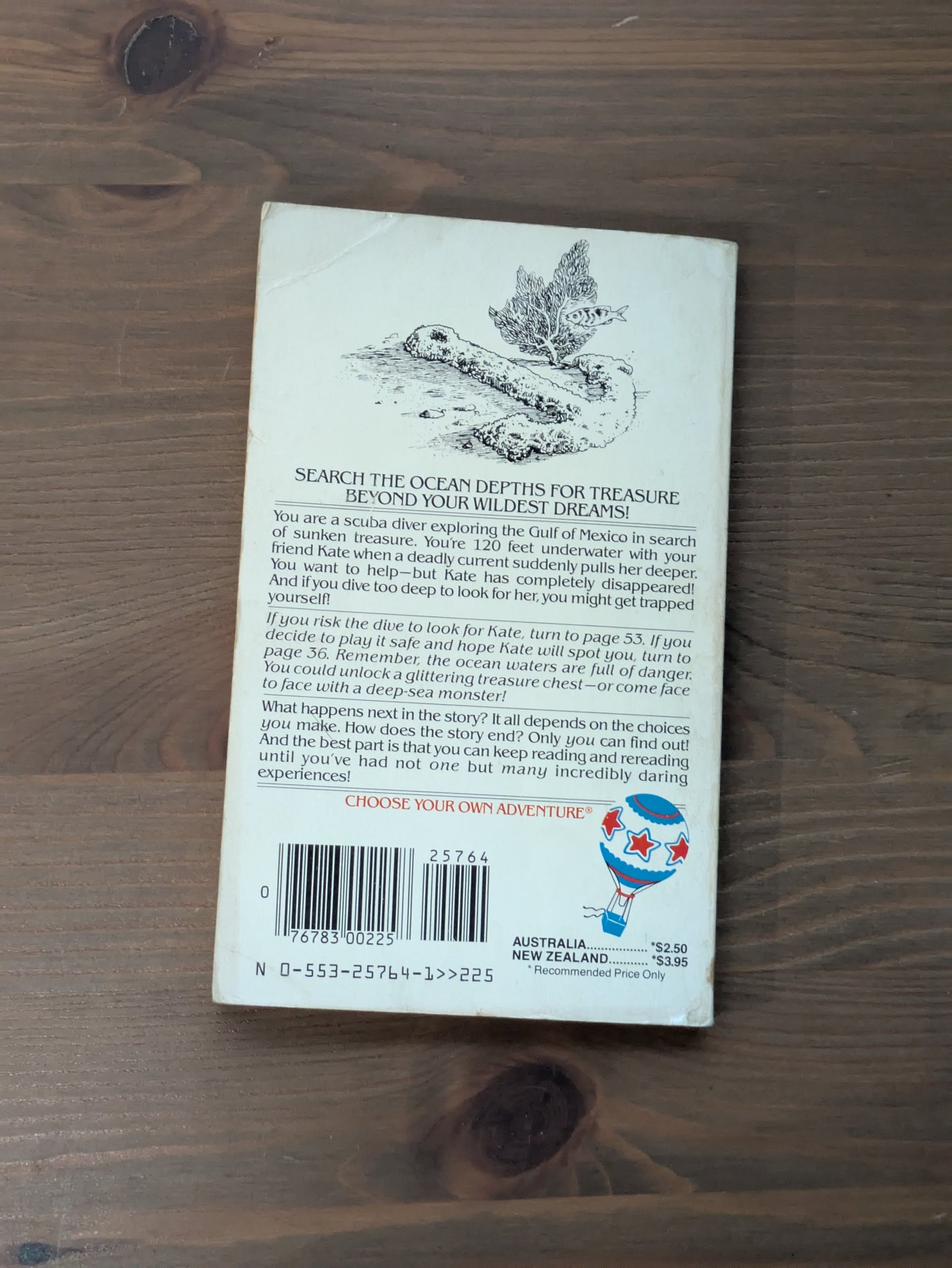 Treasure Diver (Choose Your Own Adventure #32) by Julius Goodman
