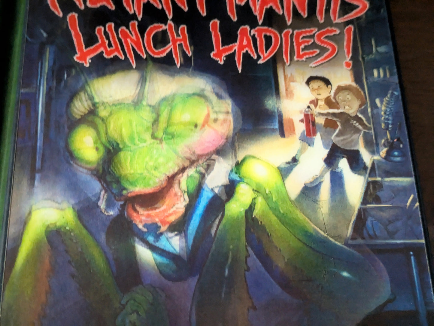 Monstertown Mysteries 2-Pack Set (Invasion of the Scorp-Lions, Mutant Mantis Lunch Ladies) by Bruce Hale - Holographic Hardcovers