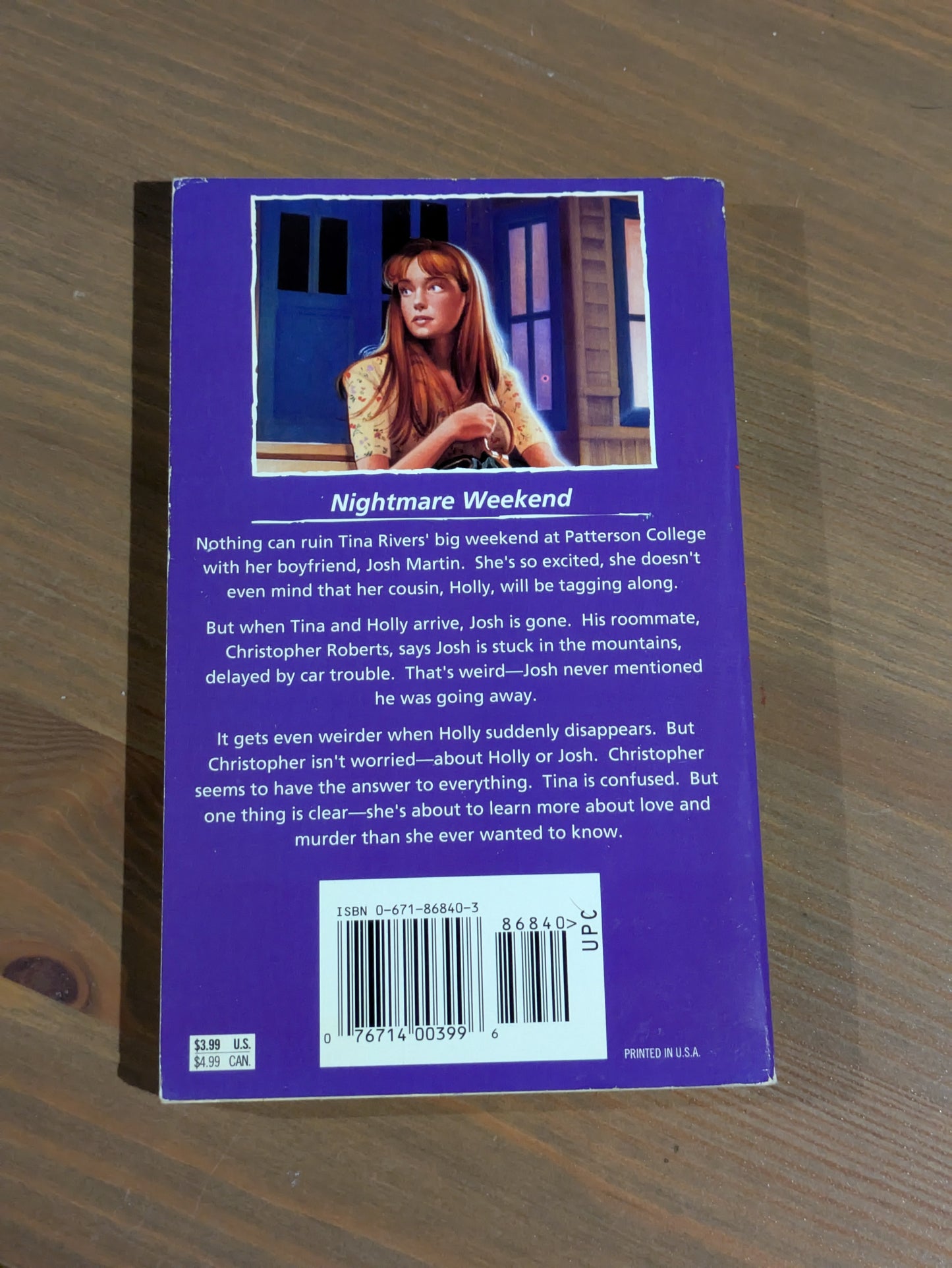 College Weekend (Fear Street #32) by R.L. Stine - Vintage Paperback