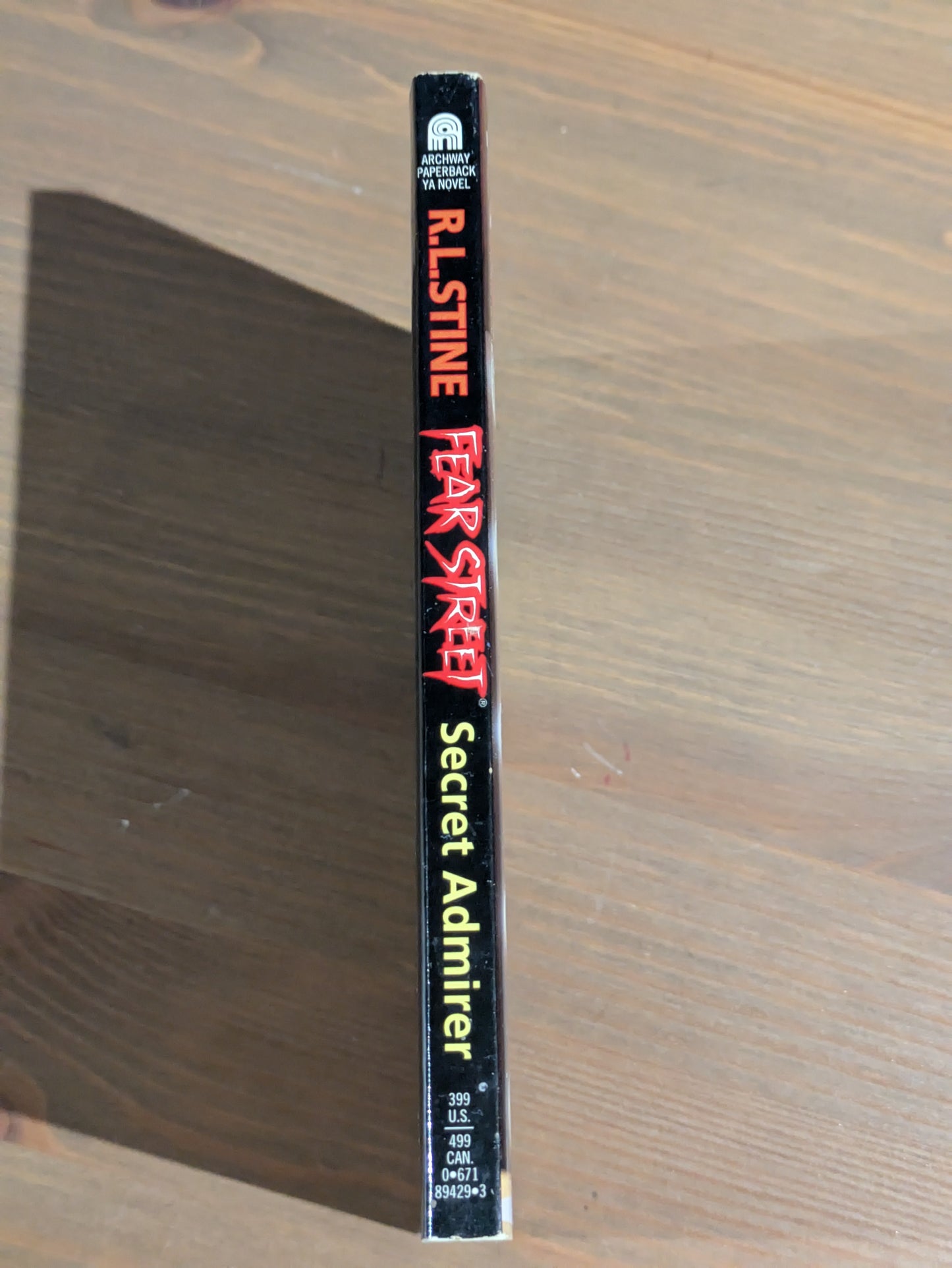Secret Admirer (Fear Street #36) R.L. Stine - Vintage Paperback