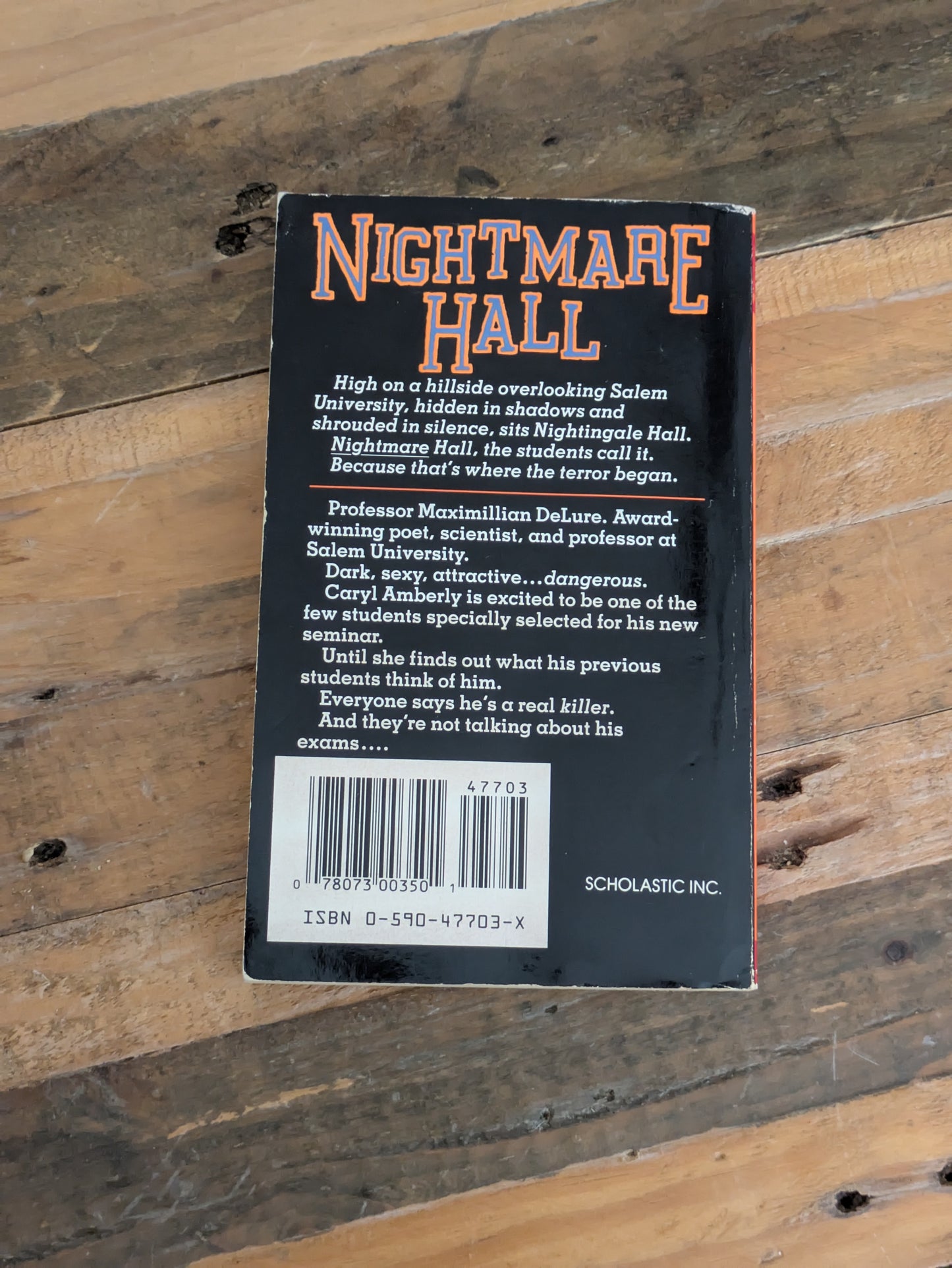 Experiment, The (Nightmare Hall #8) by Diane Hoh - Vintage Paperback