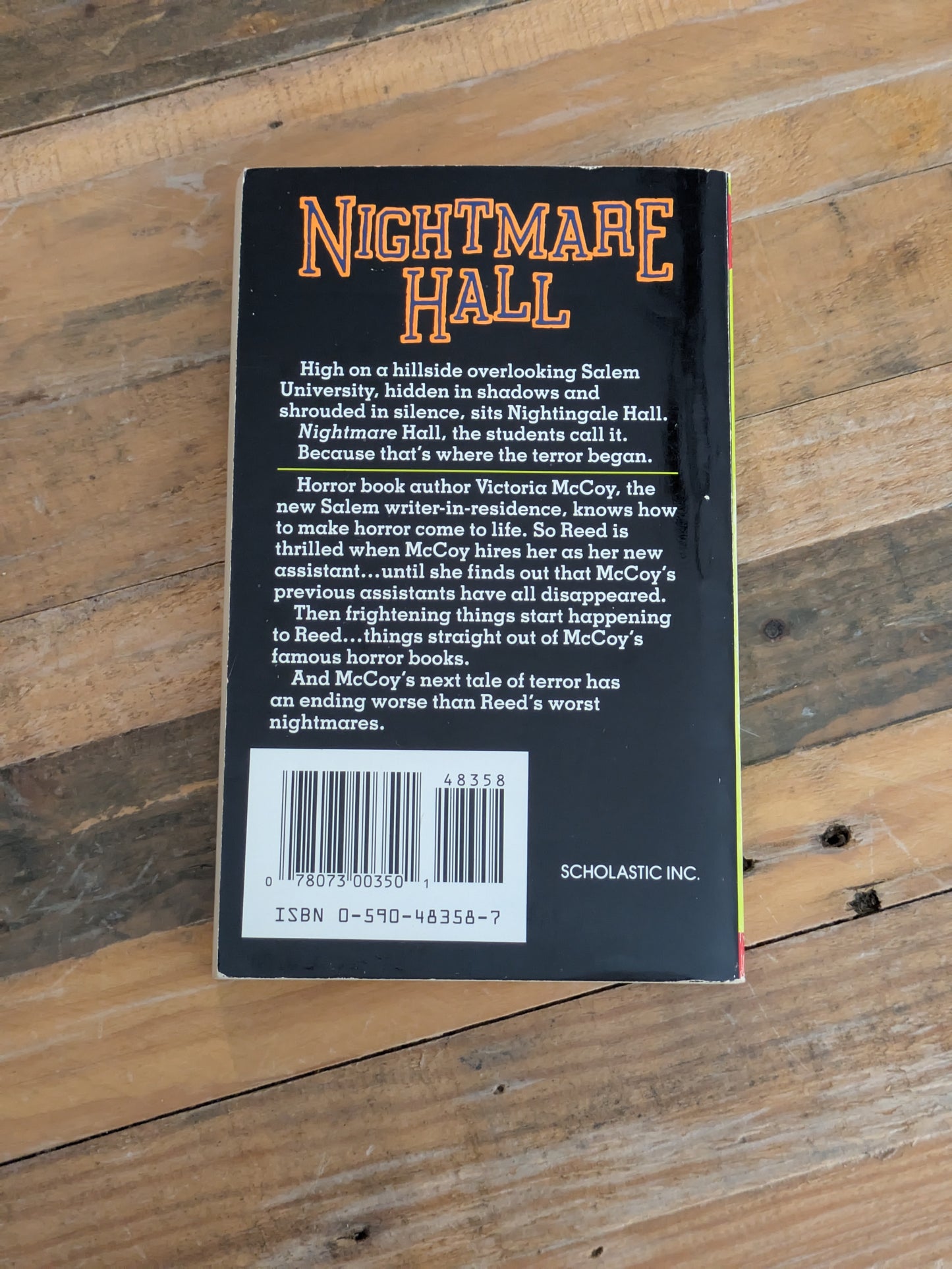 Book of Horrors (Nightmare Hall #16) by Diane Hoh - Vintage Paperback