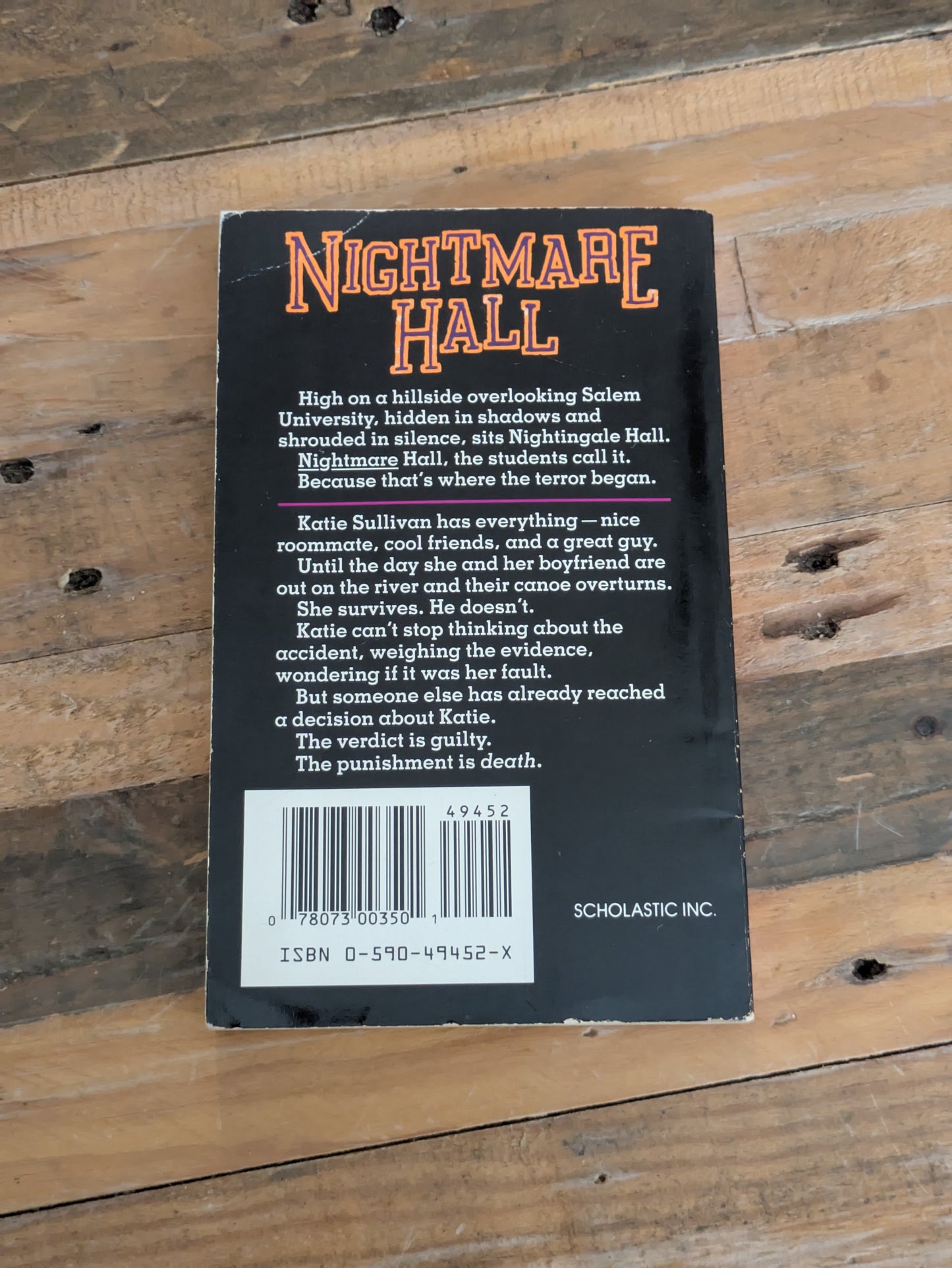 Guilty (Nightmare Hall #6) by Diane Hoh - Vintage Paperback