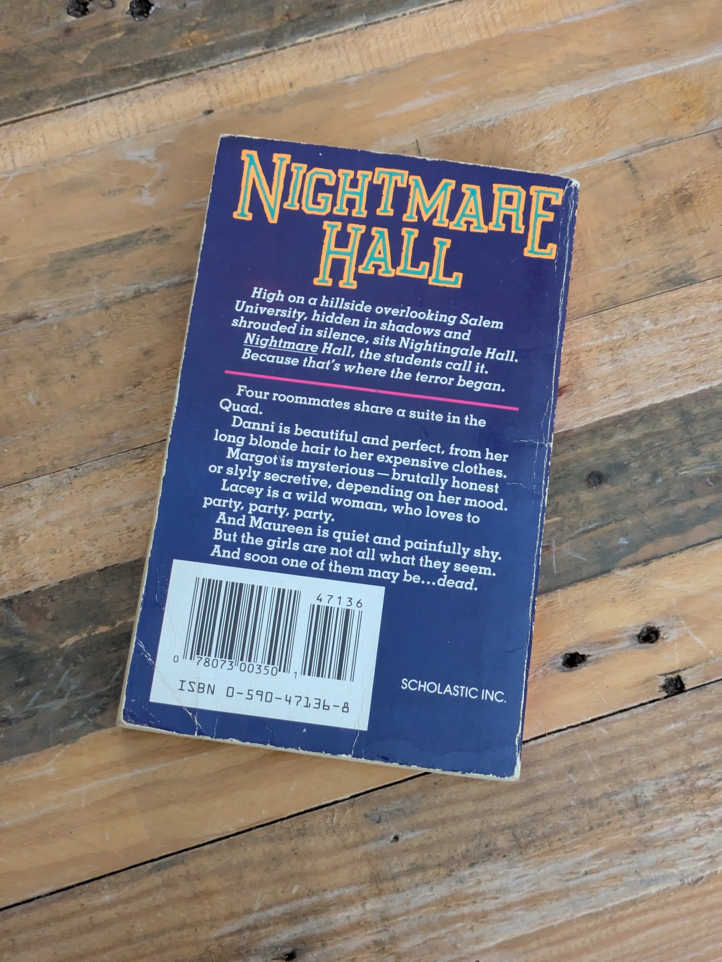 Roommate, The (Nightmare Hall #2) by Diane Hoh - Vintage Paperback