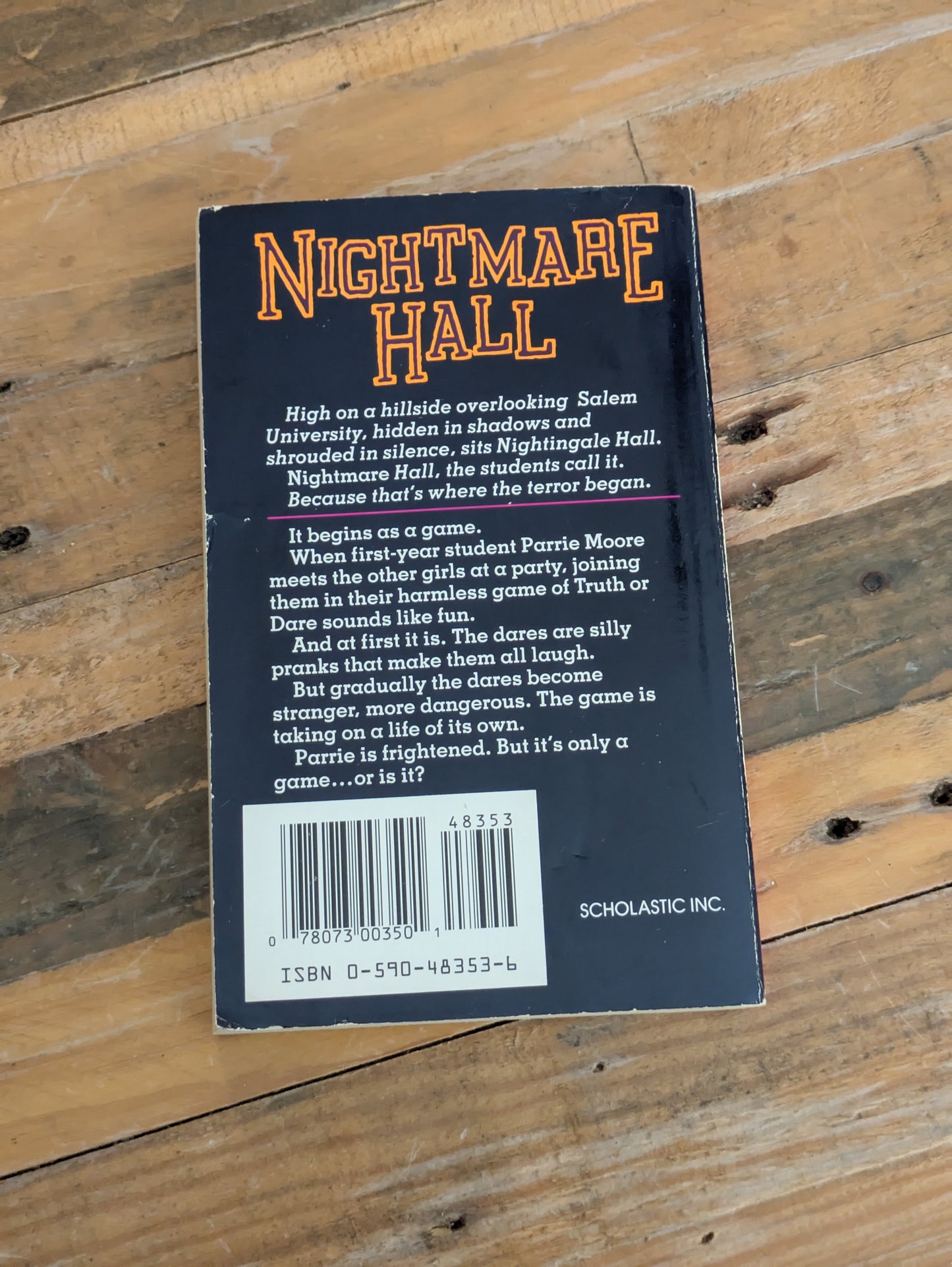 Truth or Die (Nightmare Hall #15) by Diane Hoh - Vintage Paperback