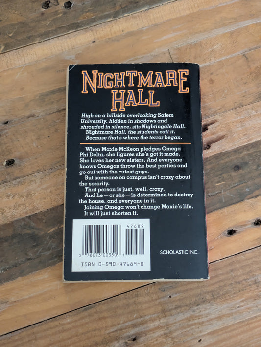 Sorority Sister (Nightmare Hall #10) by Diane Hoh - Vintage Paperback