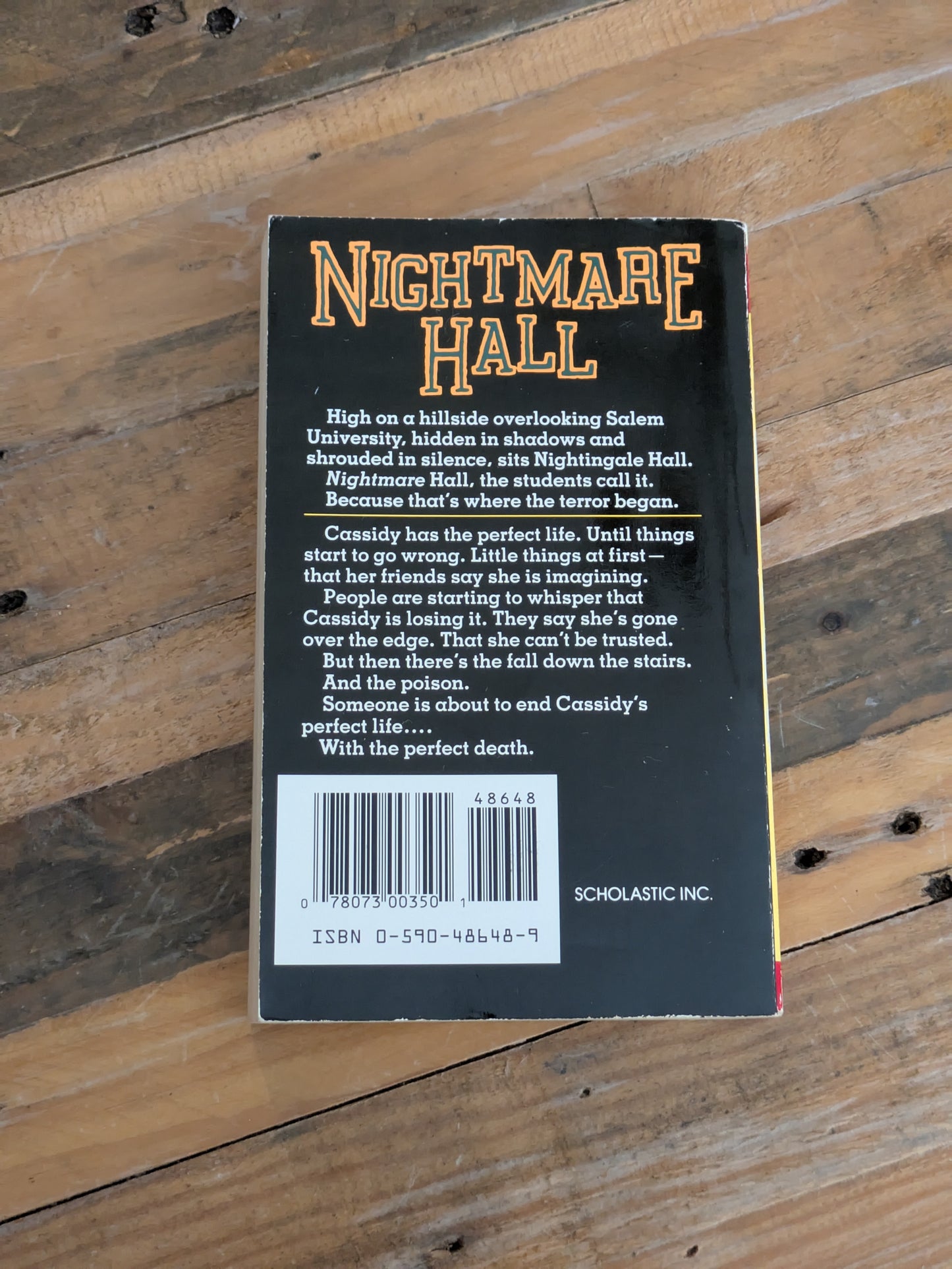 Last Breath (Nightmare Hall #17) by Diane Hoh - Vintage Paperback