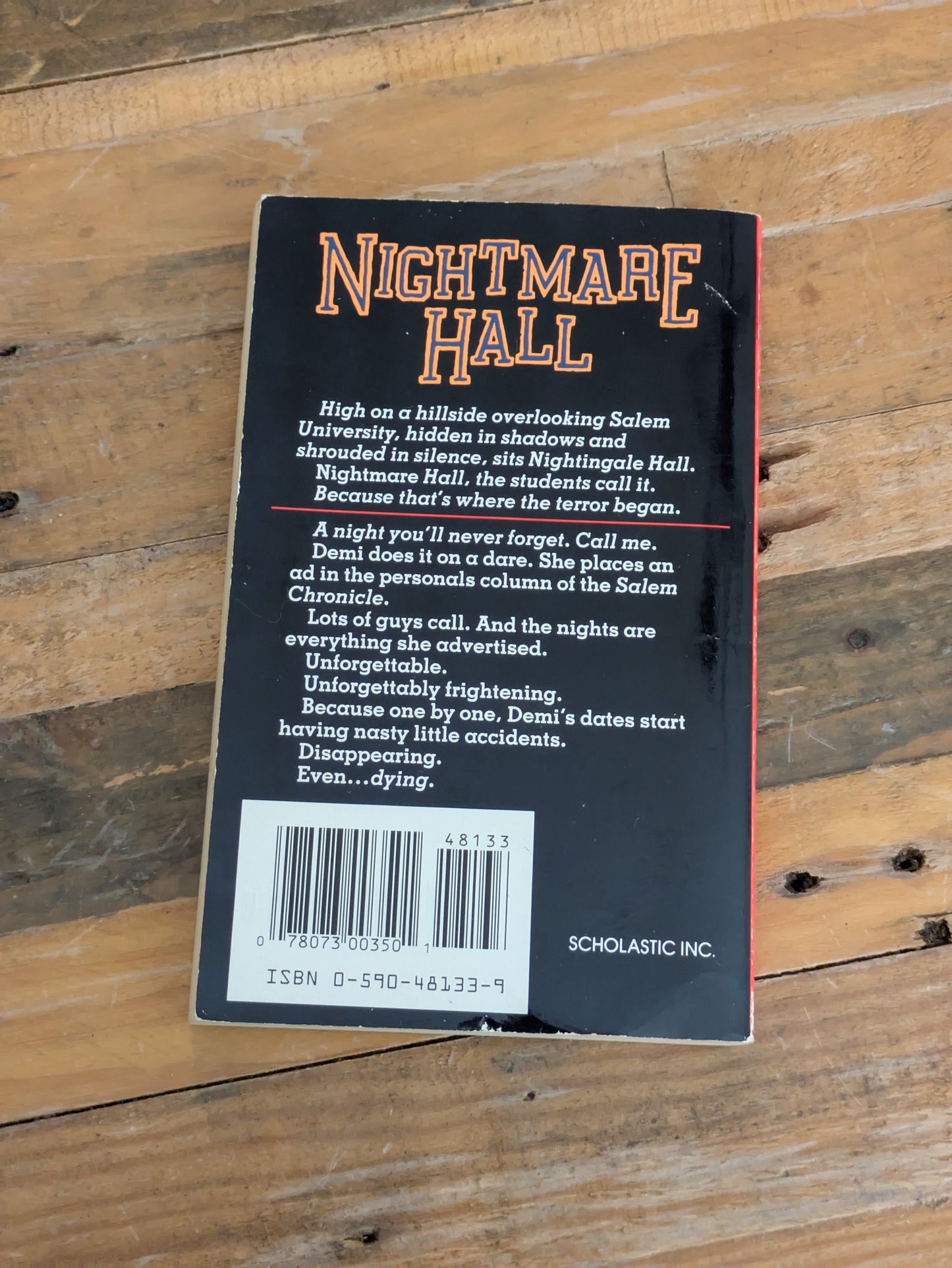 Last Date (Nightmare Hall #11) by Diane Hoh - Vintage Paperback