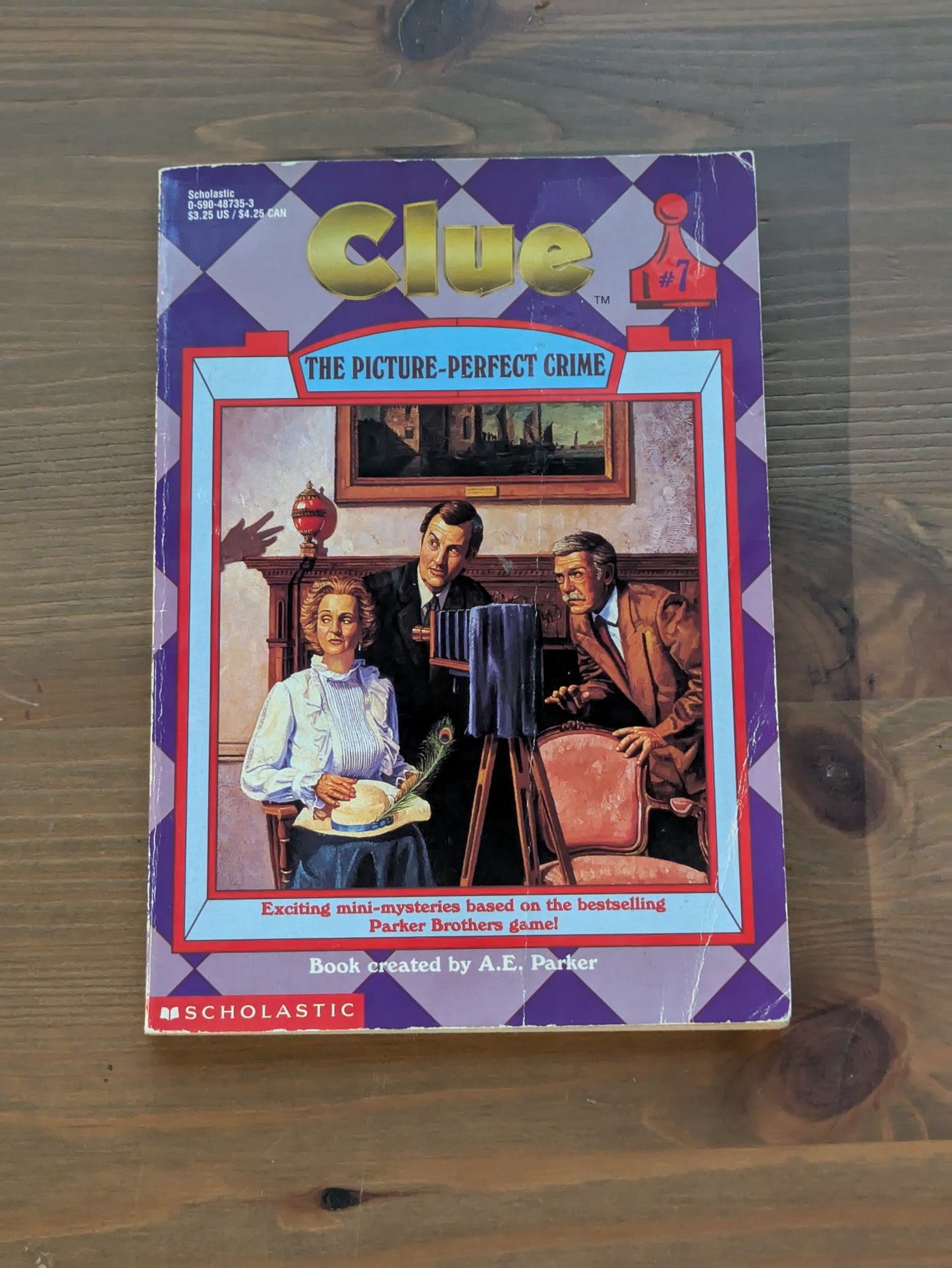 Picture-Perfect Crime, The (Clue #7) by A.E. Parker - Vintage Paperback