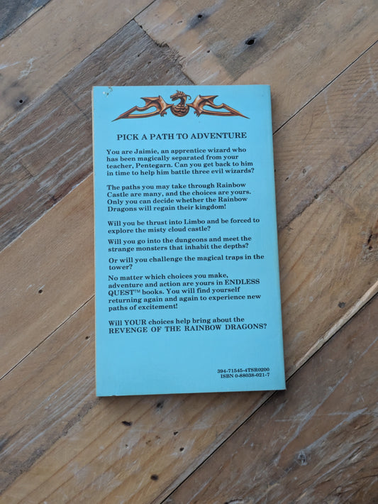 Revenge of the Rainbow Dragons (Dungeons & Dragons: Endless Quest #6) by Rose Estes - Vintage Paperback