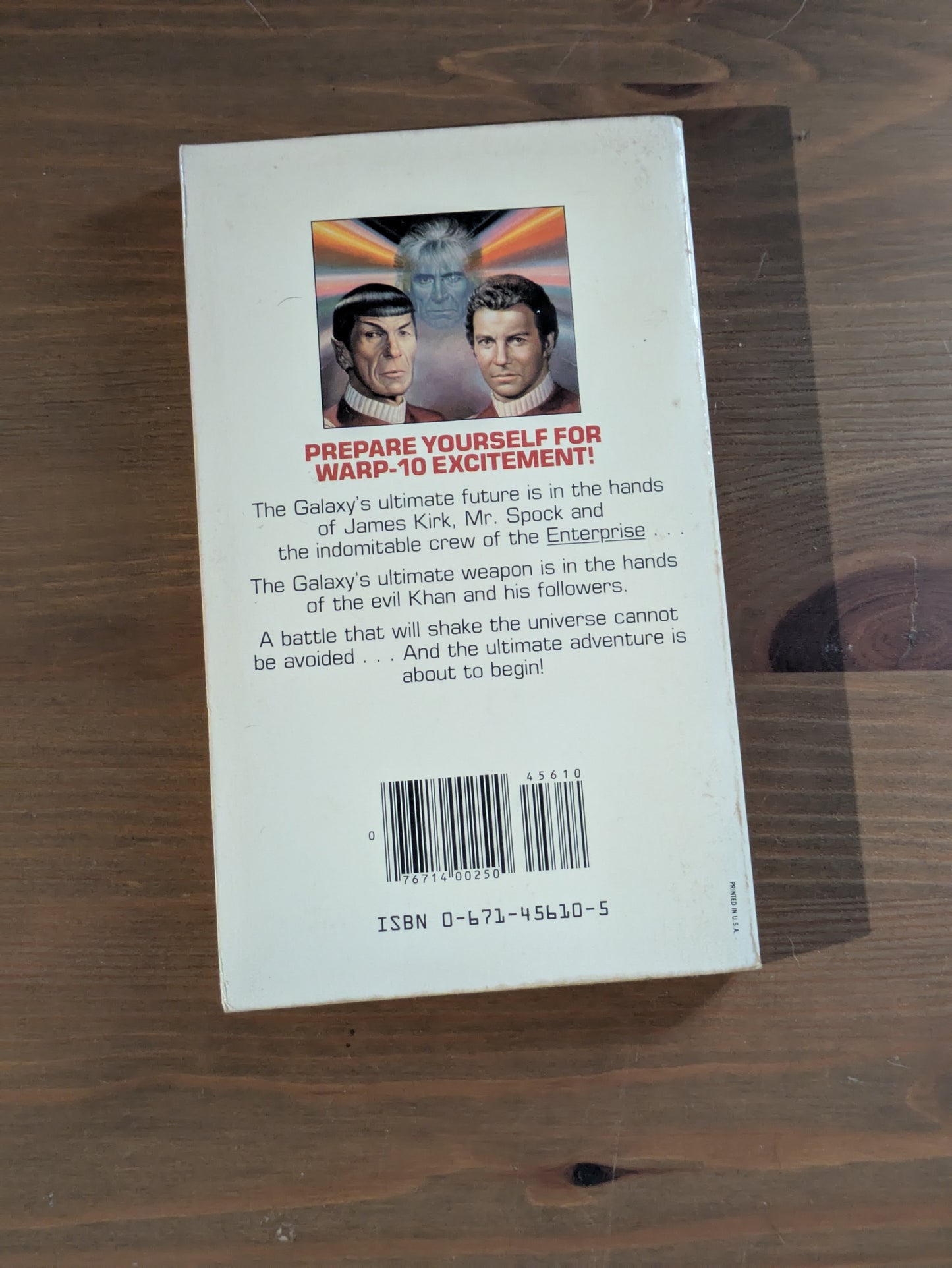 Wrath Of Khan, The (Star Trek Movie Novels #2) by Vonda N. McIntyre - Vintage Paperback