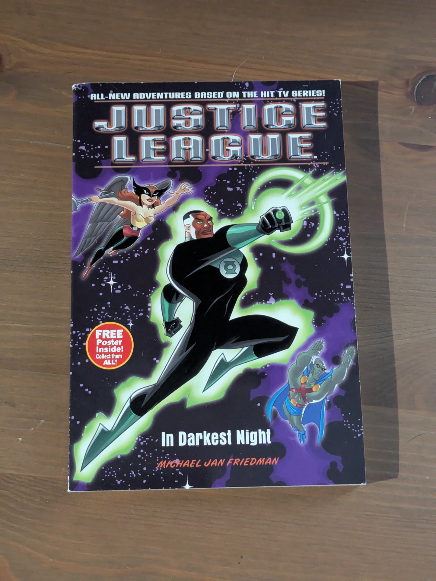 In Darkest Night (Justice League #2) by Michael Jan Friedman - Vintage Paperback