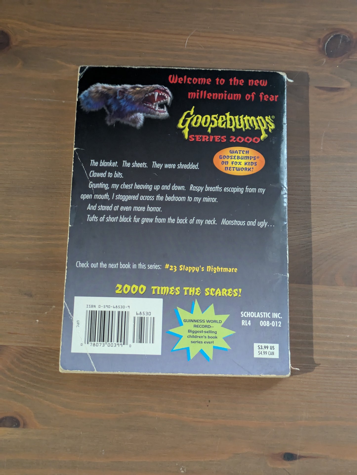 Full Moon Fever (Goosebumps 2000 #22) by R.L. Stine - Vintage Paperback