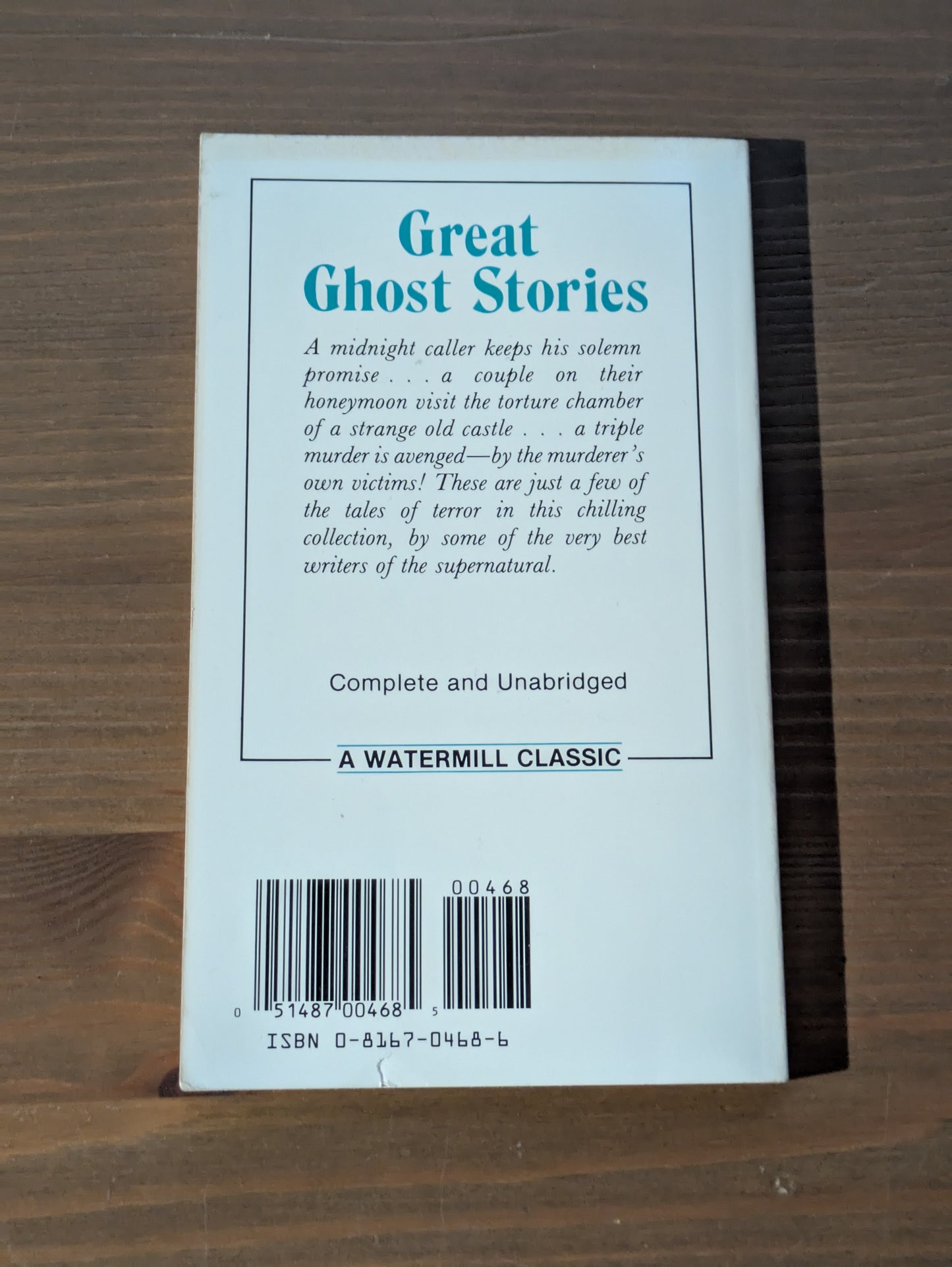Great Ghost Stories (Vintage Paperback) by Watermill Classics