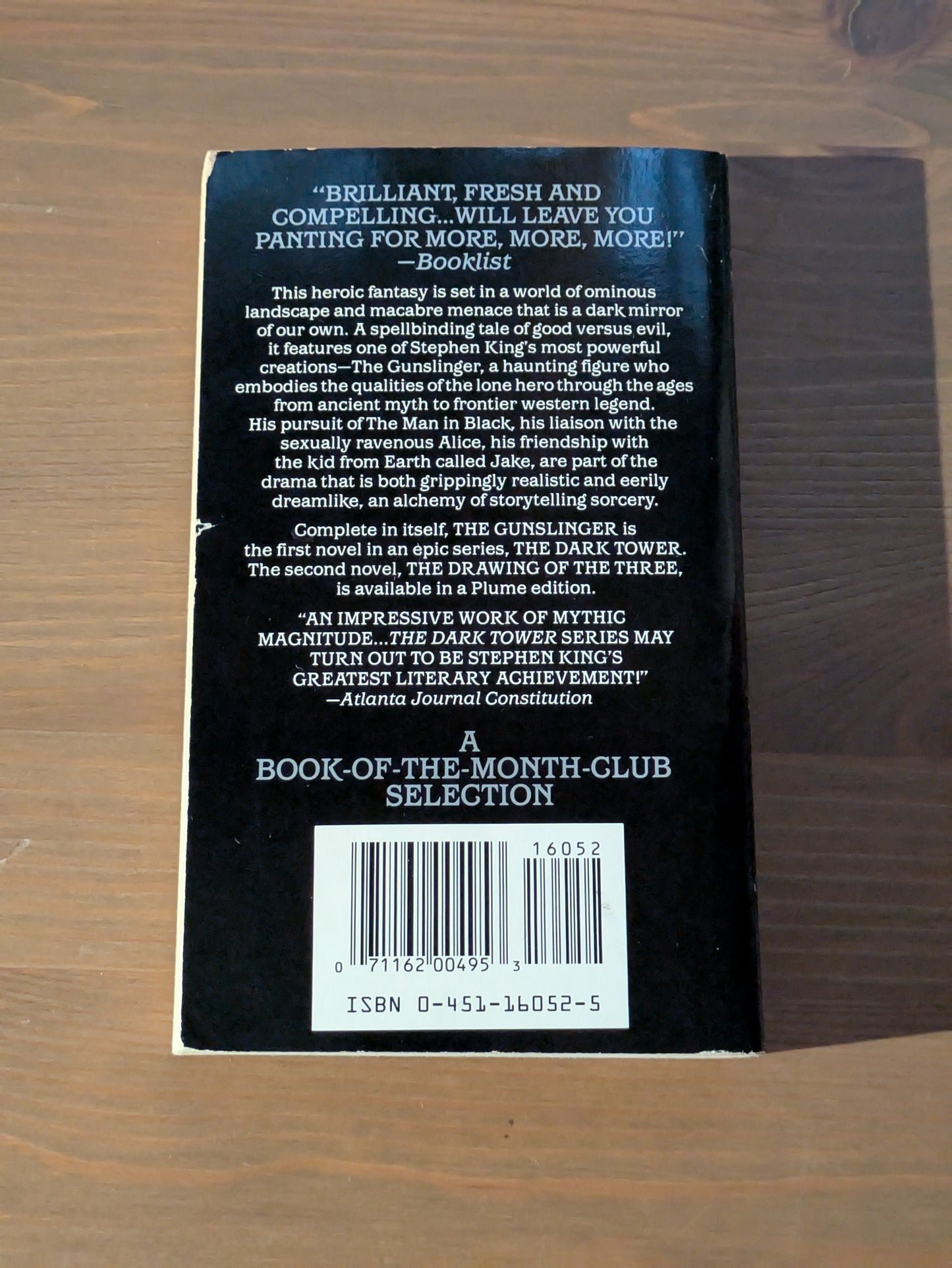 Gunslinger, The (Dark Tower #1) by Stephen King - Vintage Paperback