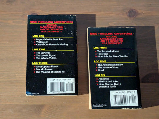 Star Trek Logs #1-6 (Paperback Book Set) by Alan Dean Foster - 1993 Anthologies