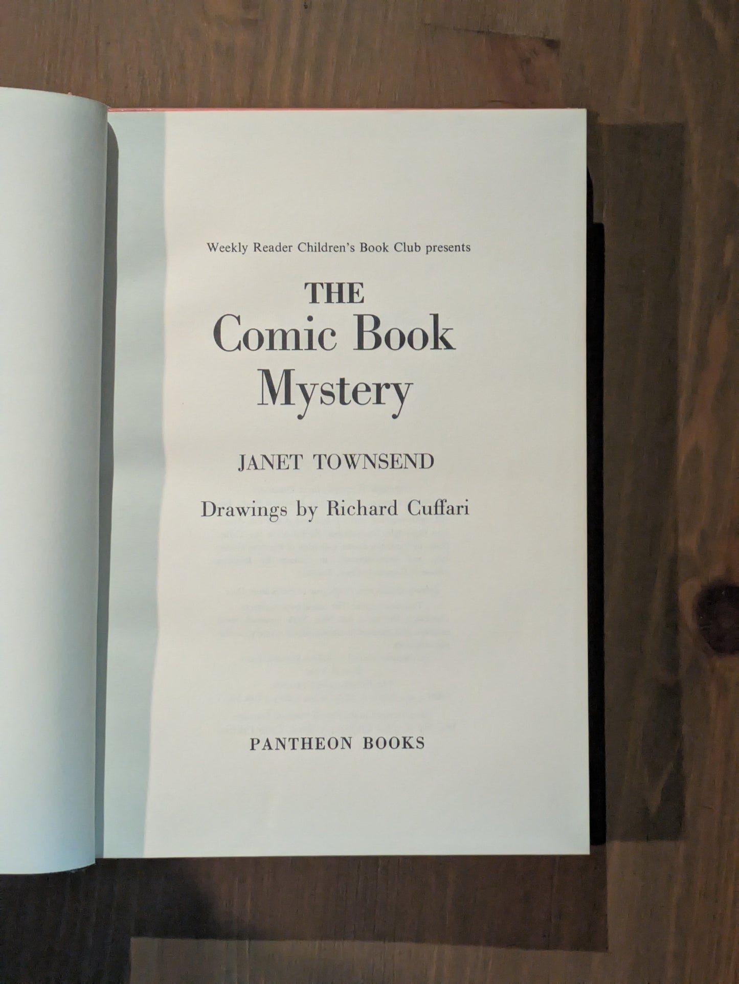 Comic Book Mystery, The (Vintage Hardcover) by Janet Townsend
