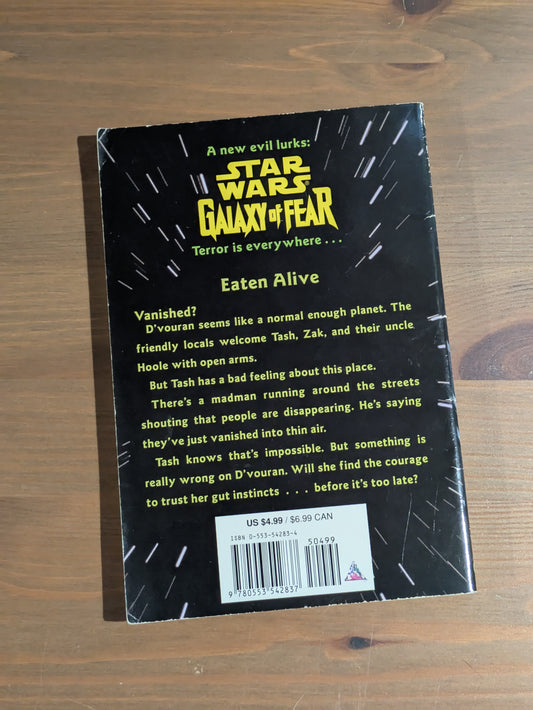 Eaten Alive (Star Wars Galaxy of Fear) by John Whitman - Vintage Paperback