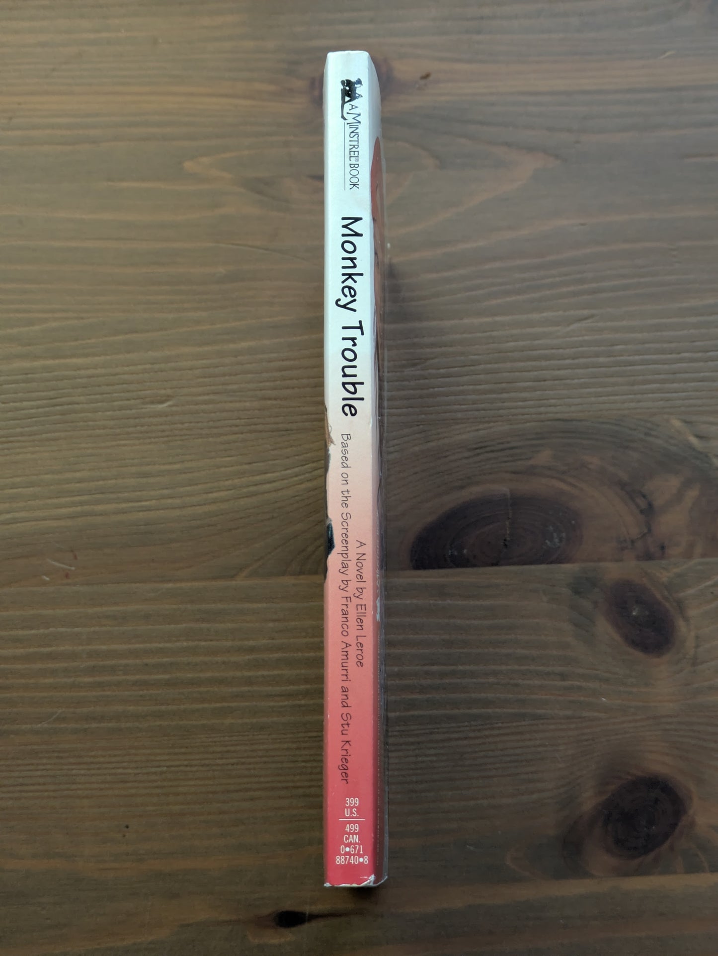 Monkey Trouble (Vintage Tie-In Paperback) by Ellen Leroe