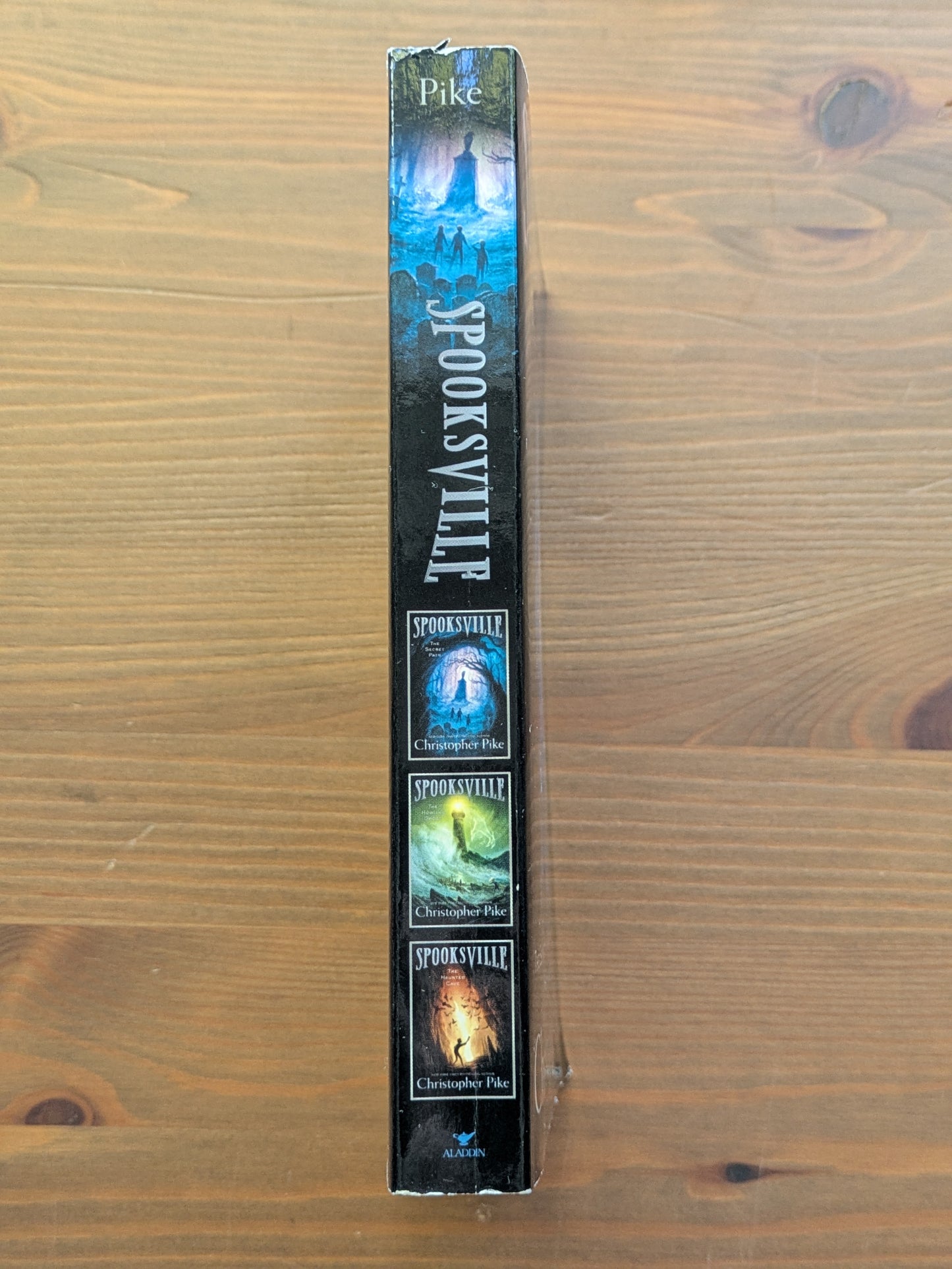 Spooksville 3-Books-in-1! (Secret Path; Howling Ghost; Haunted Cave) by Christopher Pike - Vintage Paperback