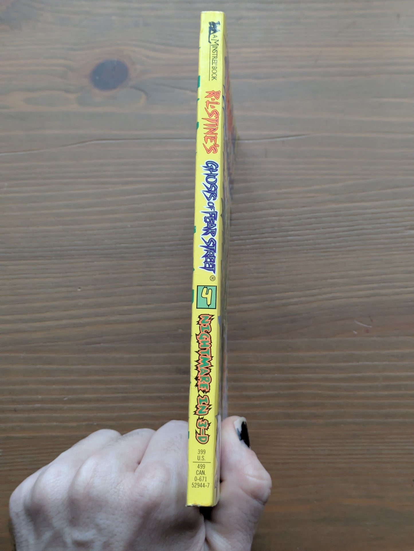 Nightmare in 3-D (Ghosts of Fear Street #4) by R.L. Stine - Vintage Paperback