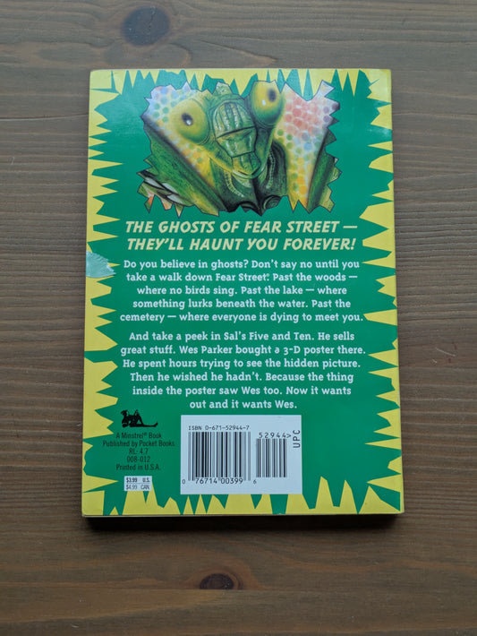 Nightmare in 3-D (Ghosts of Fear Street #4) by R.L. Stine - Vintage Paperback