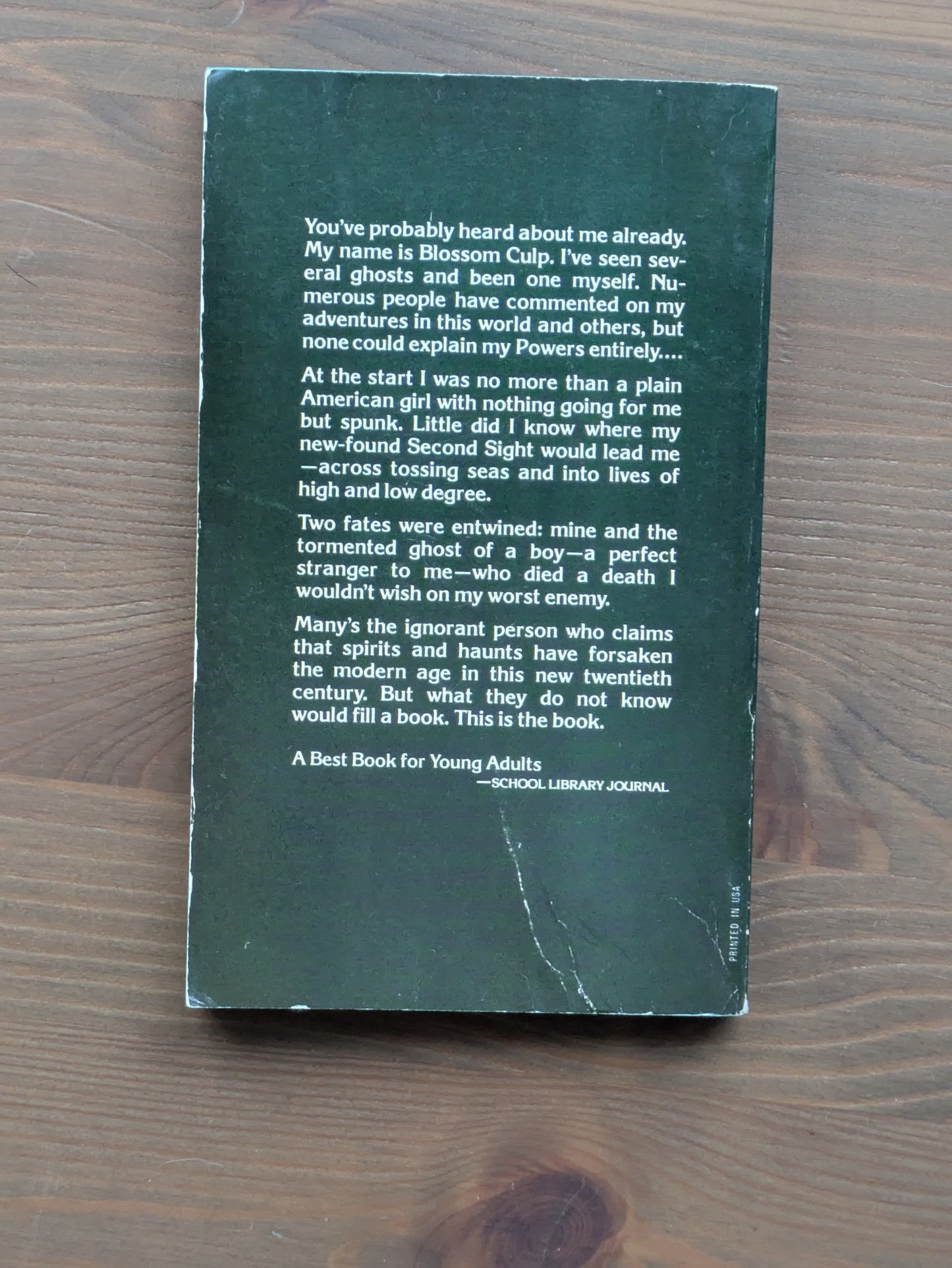 Ghosts I Have Been (Blossom Culp #2) by Richard Peck - Vintage Paperback