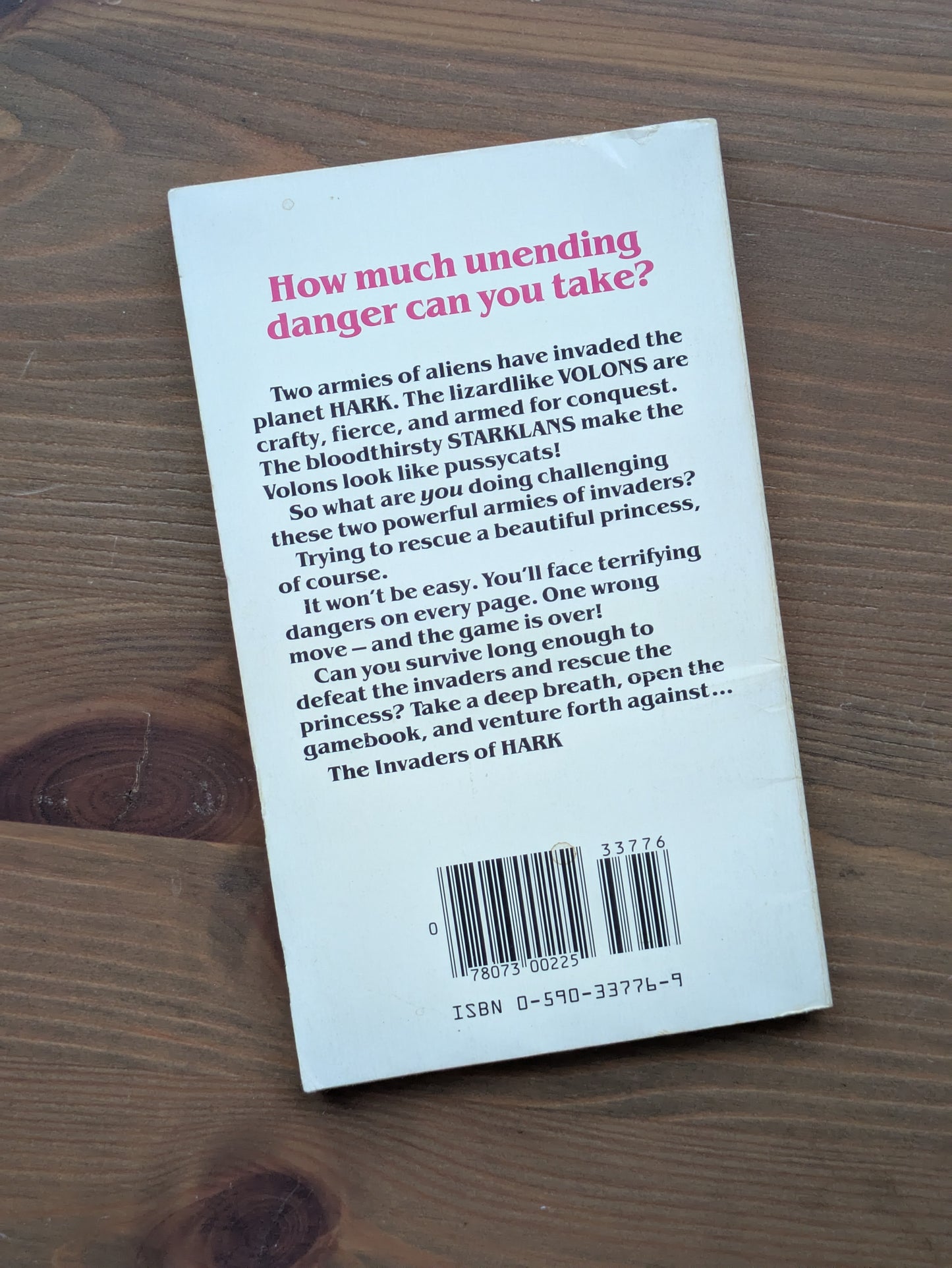 Invaders of Hark, The (Vintage Paperback) by R.L. Stine - Choose Your Own Adventure