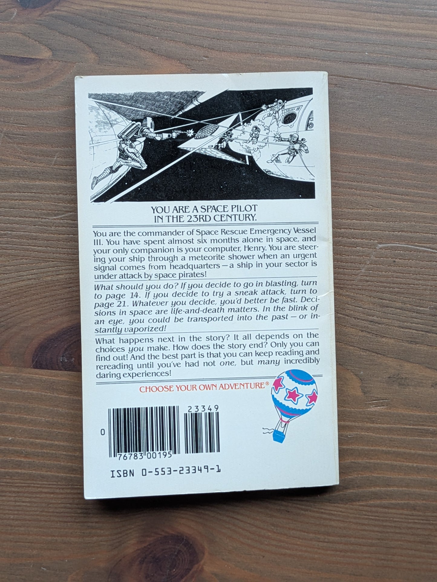 Space Patrol (Choose Your Own Adventure #22) by Julius Goodman, Ralph Reese (Illustrator) - Vintage Paperback