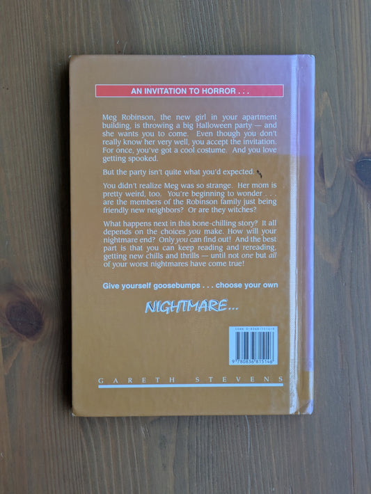 Halloween Party, The (Choose Your Own Nightmare #5) by E.A.M. Jakab - Vintage Hardcover