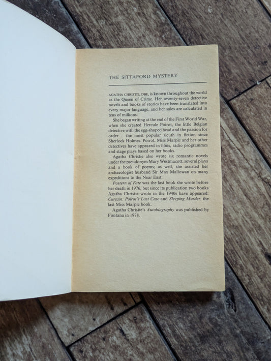 Sittaford Mystery, The (Vintage Paperback) by Agatha Christie